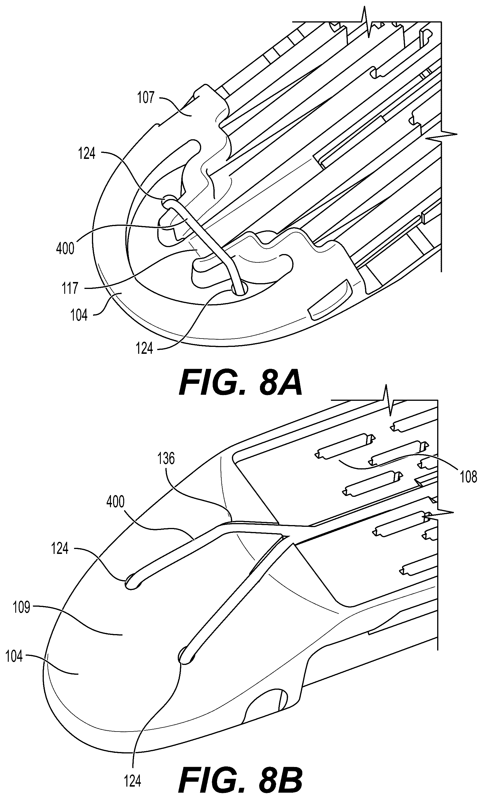 Patent US12616476 Figure 12 – Mechanical fixation of an implantable adjunct to a staple cartridge