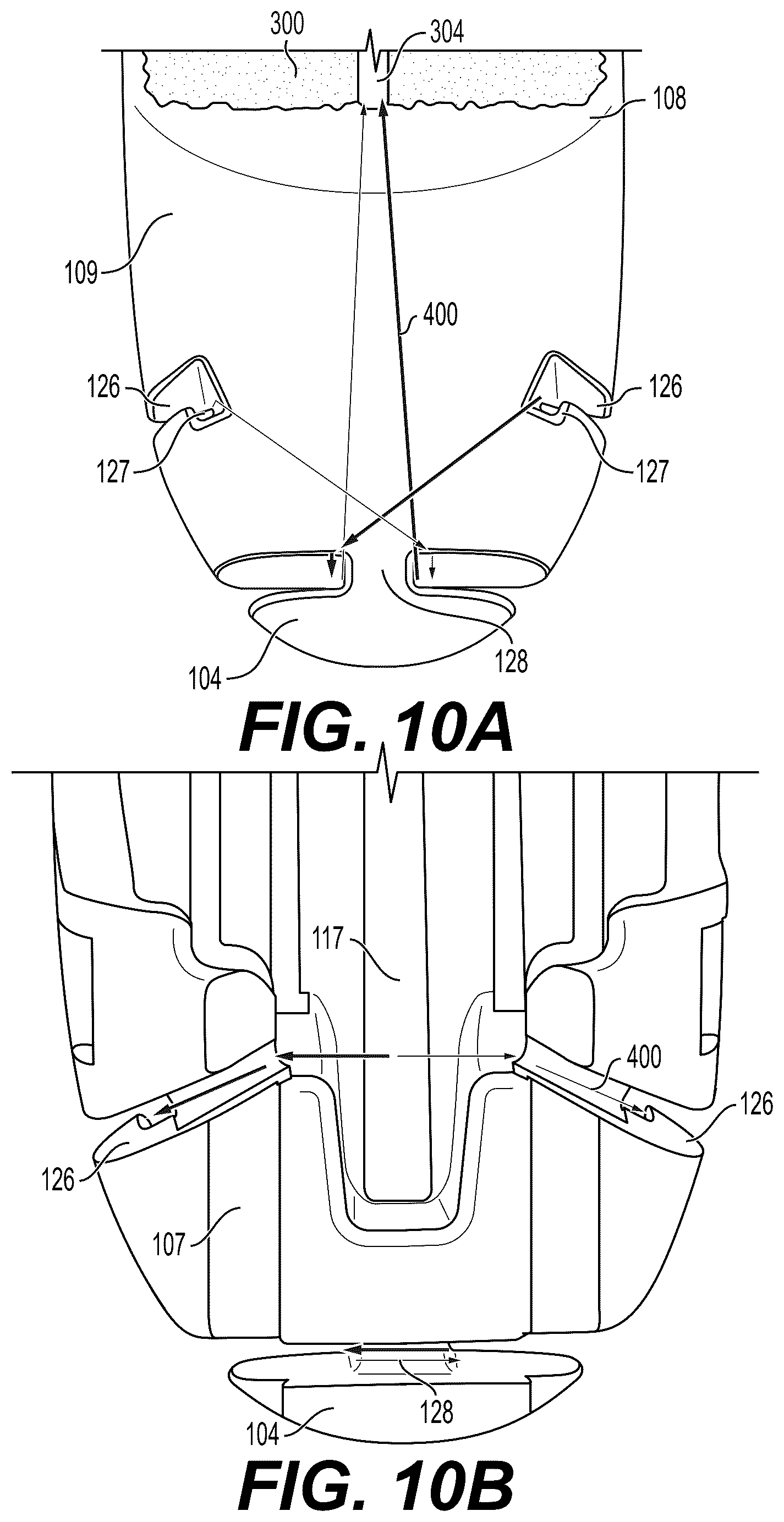 Patent US12616476 Figure 14 – Mechanical fixation of an implantable adjunct to a staple cartridge