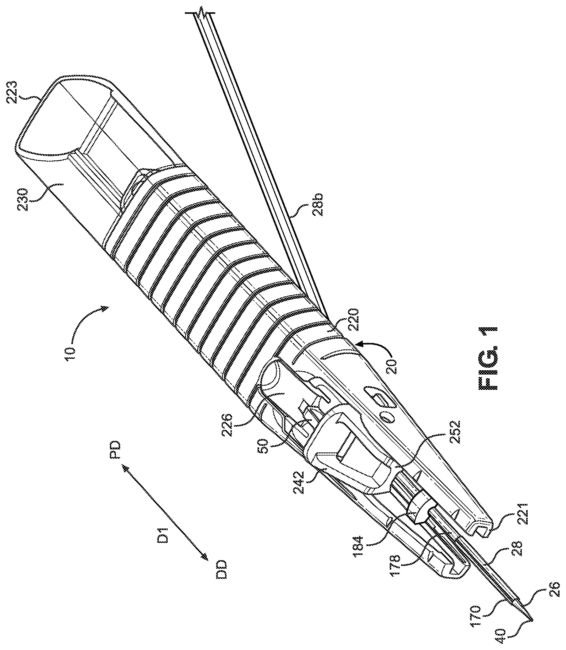 Patent US12616500 Figure 1 – Cannula insertion system and methods of using the same