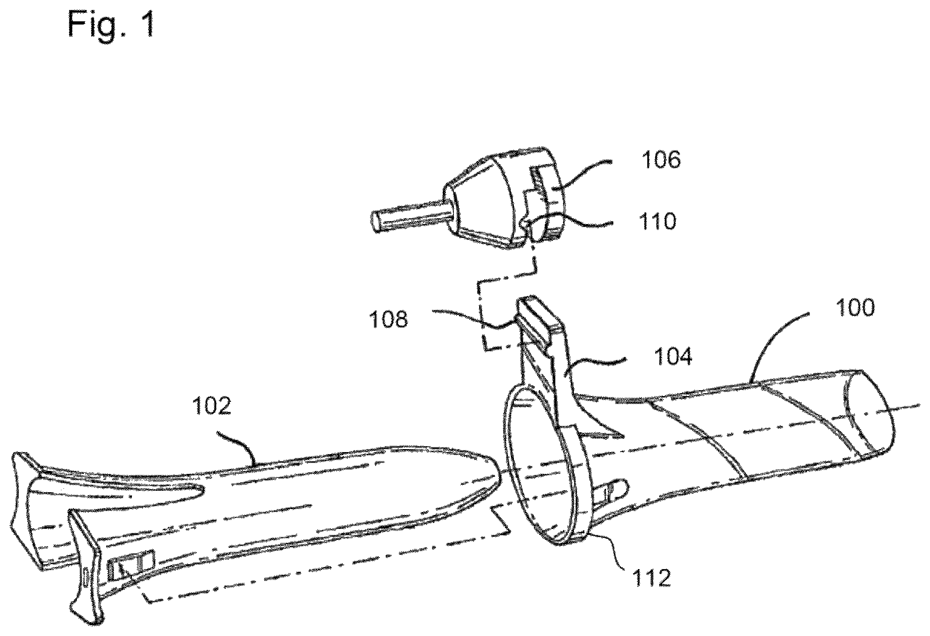 Patent US12616501 Figure 1 – Surgical introducer with guidance system receptacle