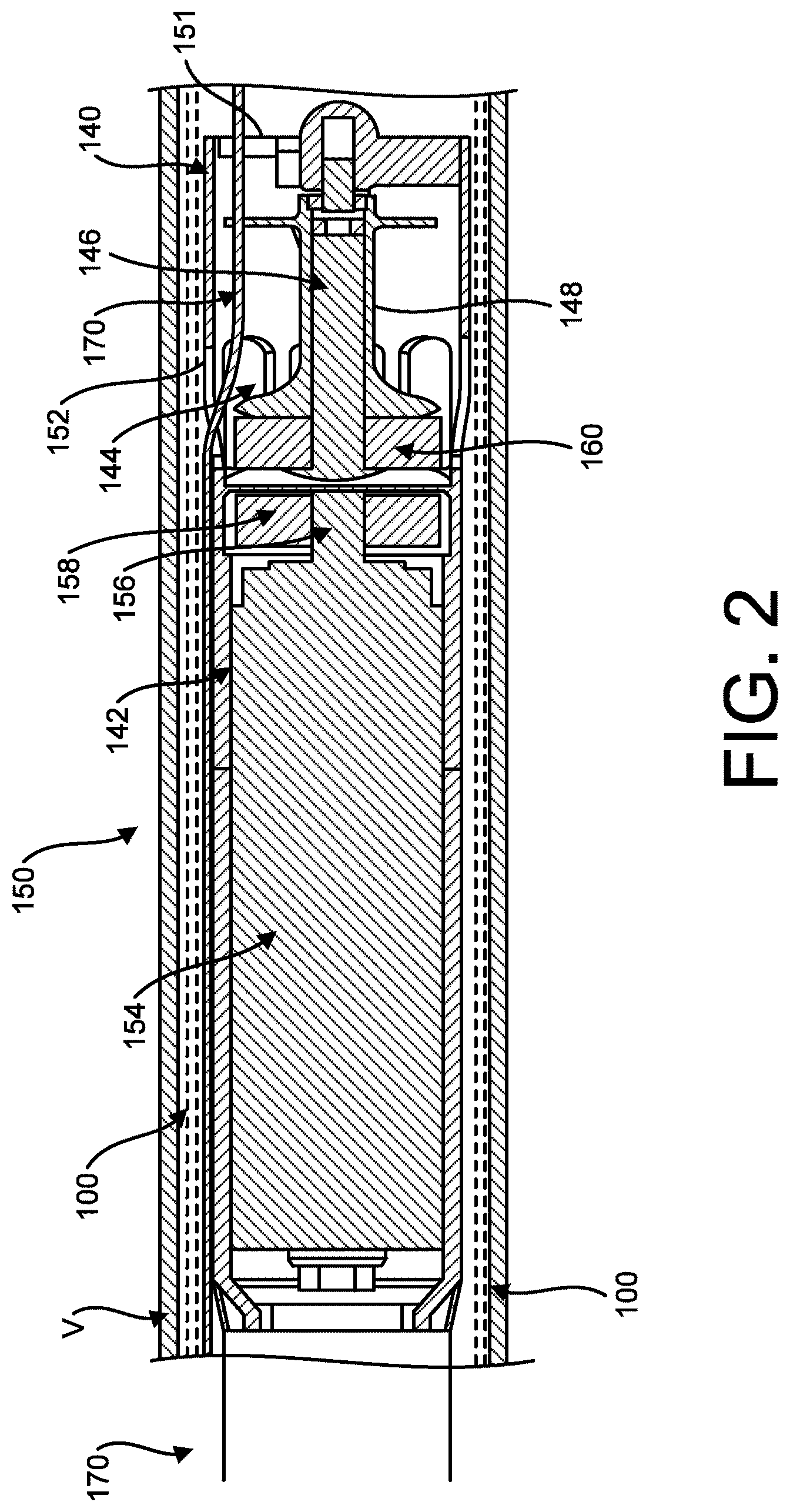 Patent US12616502 Figure 2 – Introducer sheath with dual arm hub having inbuilt tightening port