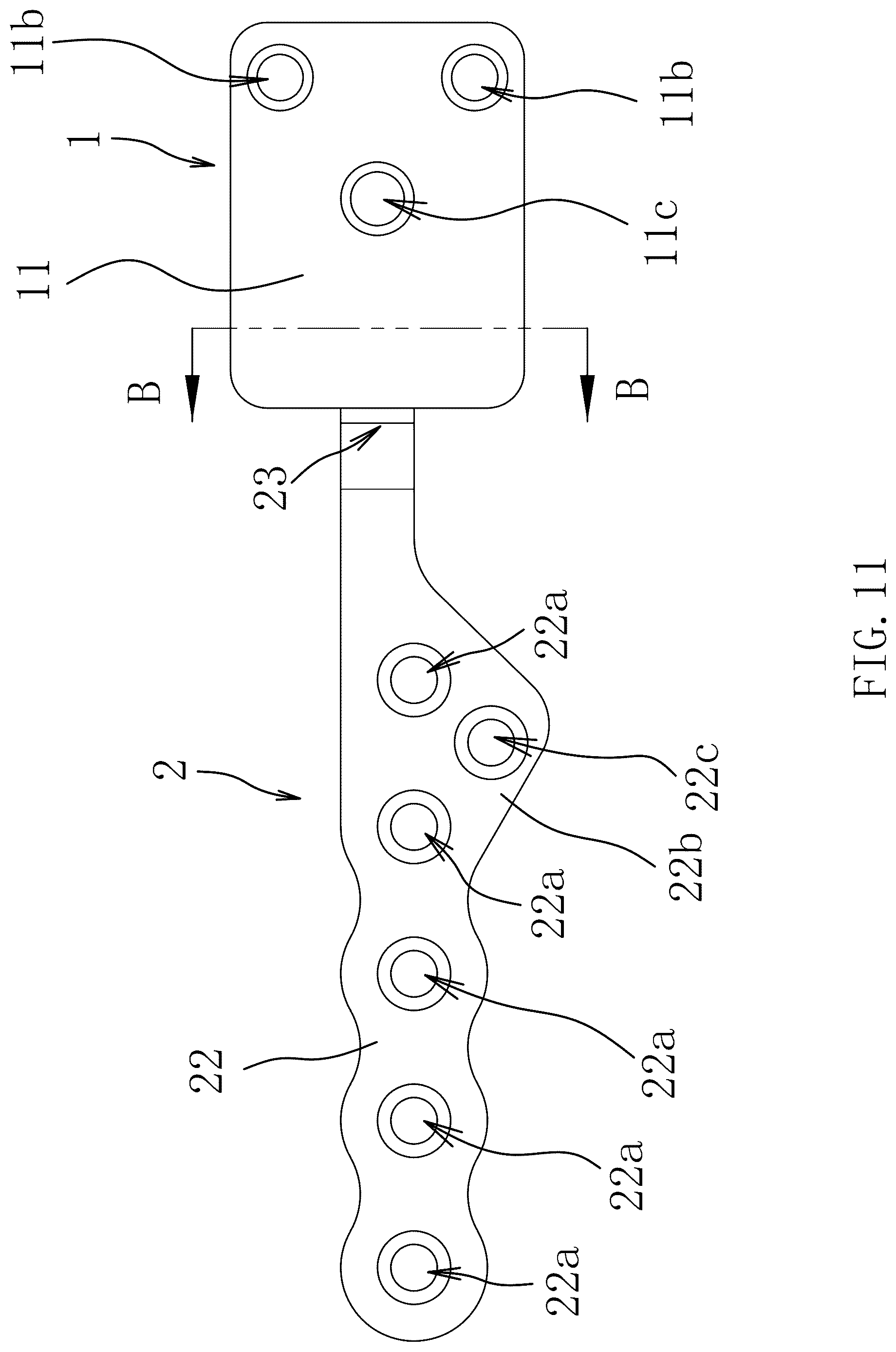Patent US12616508 Figure 11 – Acromioclavicular steel plate assembly having joint function