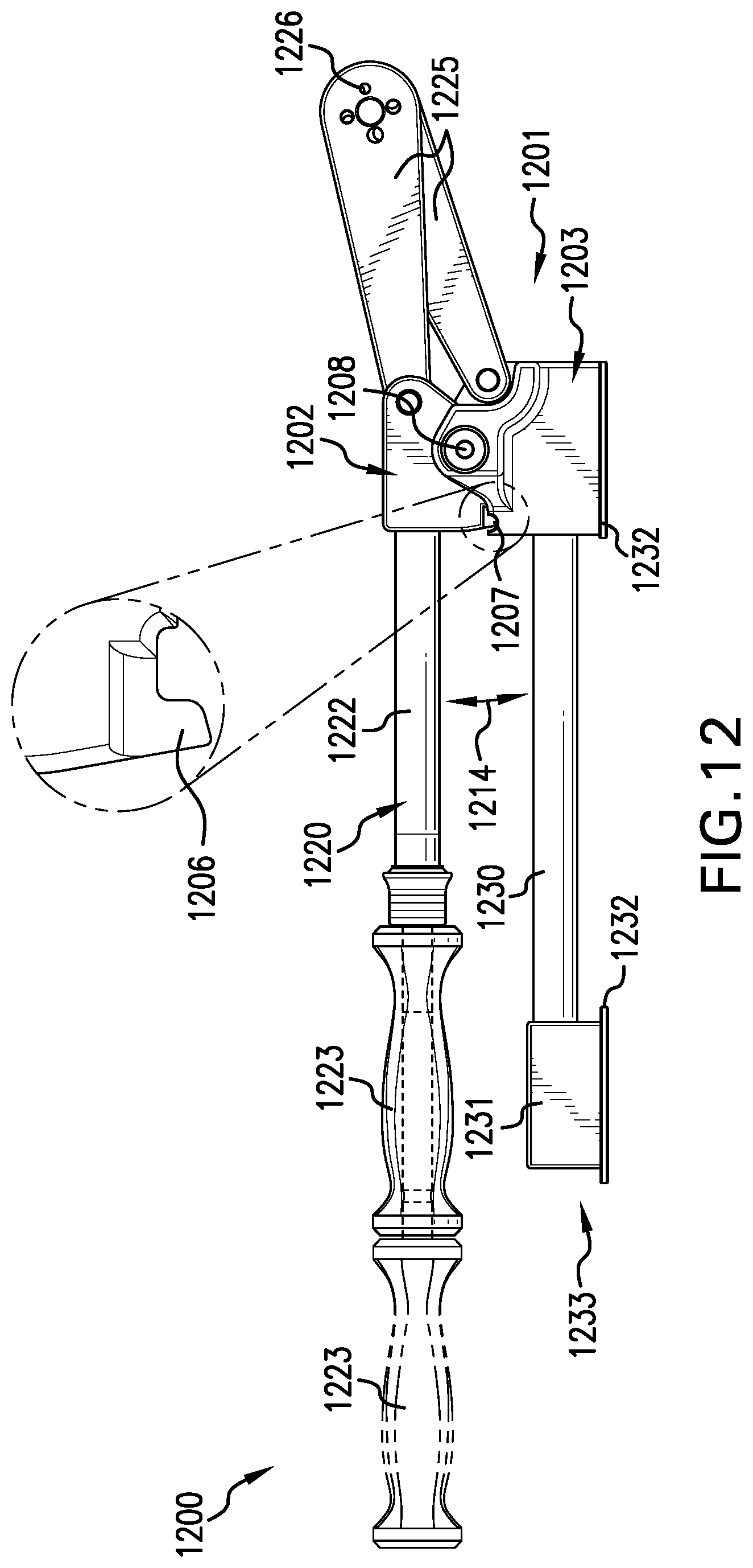 Patent US12616512 Figure 11 – Surgical rod cutter-bender assembly