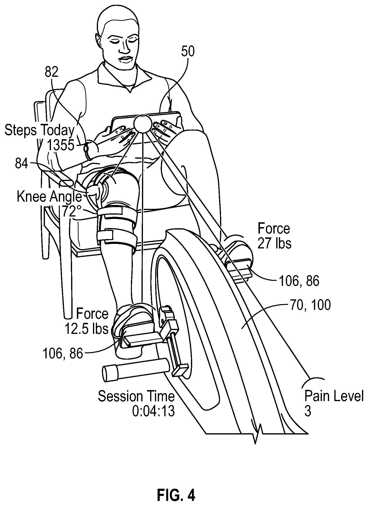 Patent US12616529 Figure 4 – Telemedicine for orthopedic treatment