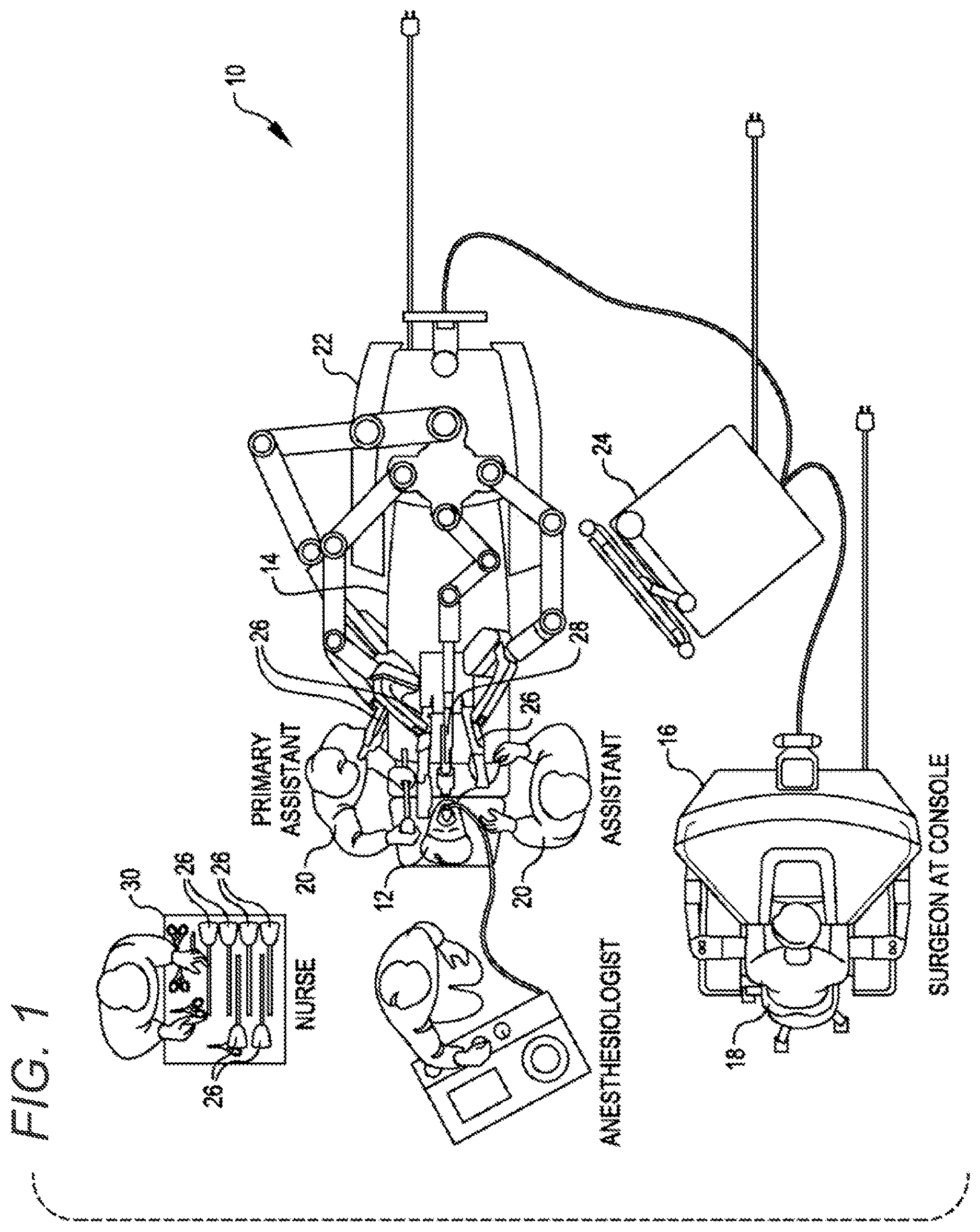 Patent US12616531 Figure 1 – Multi-port surgical robotic system architecture