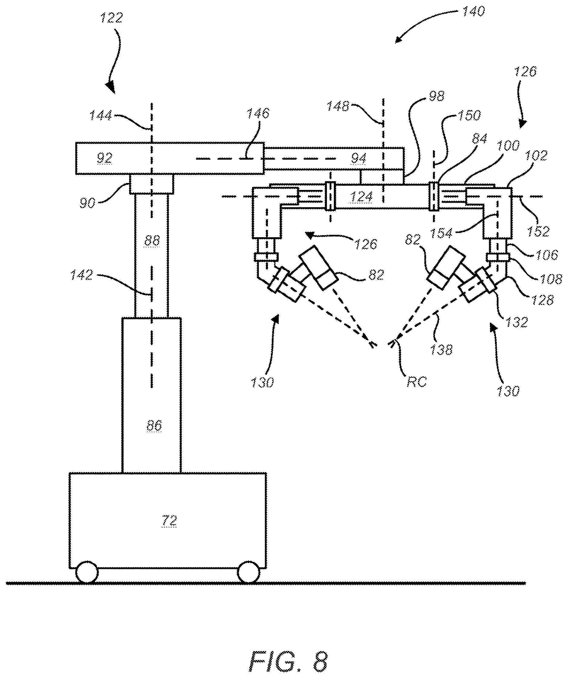 Patent US12616531 Figure 7 – Multi-port surgical robotic system architecture