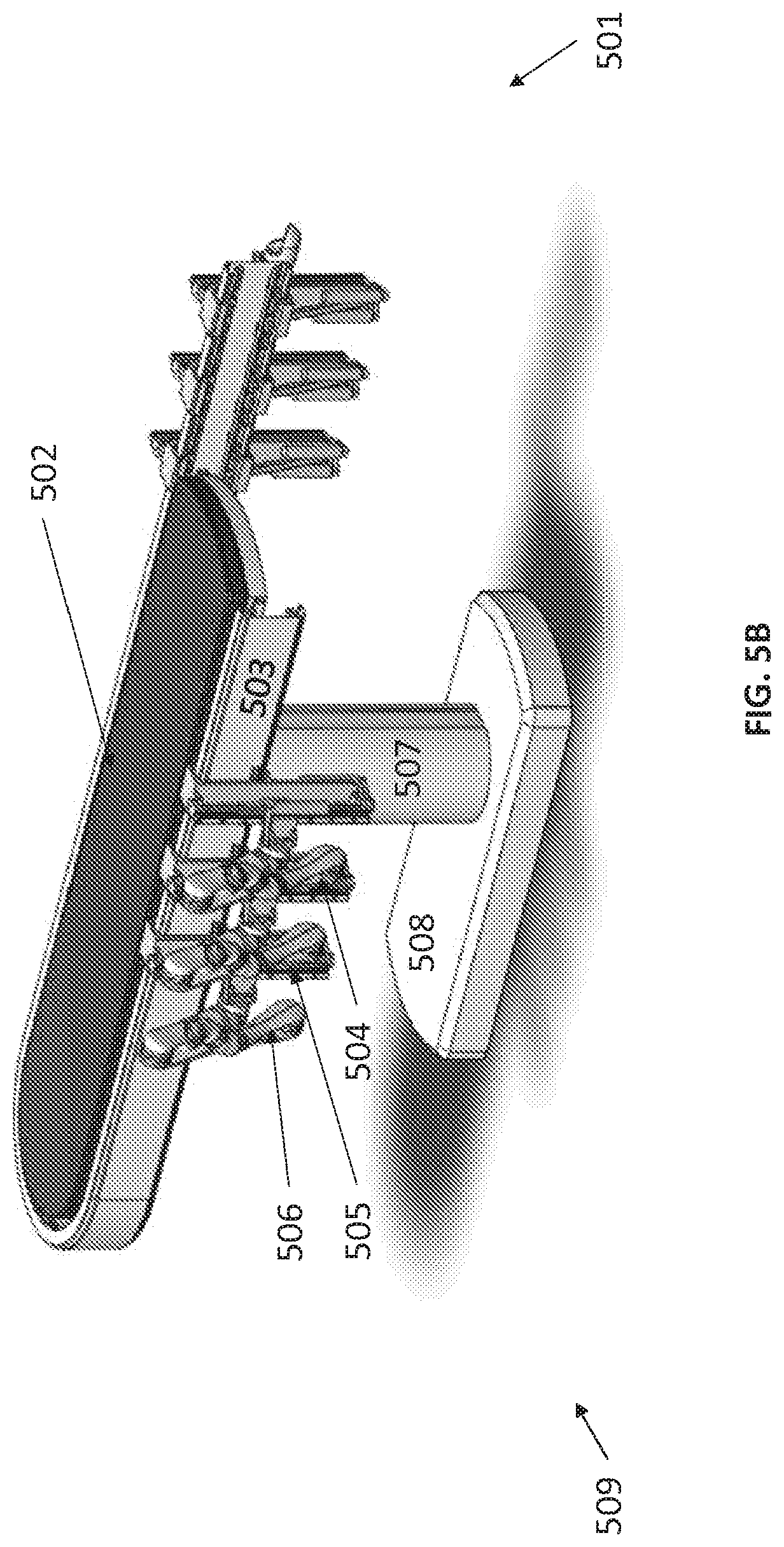 Patent US12616534 Figure 6 – Surgical system with configurable mechanical arms stowable beneath a surgical bed
