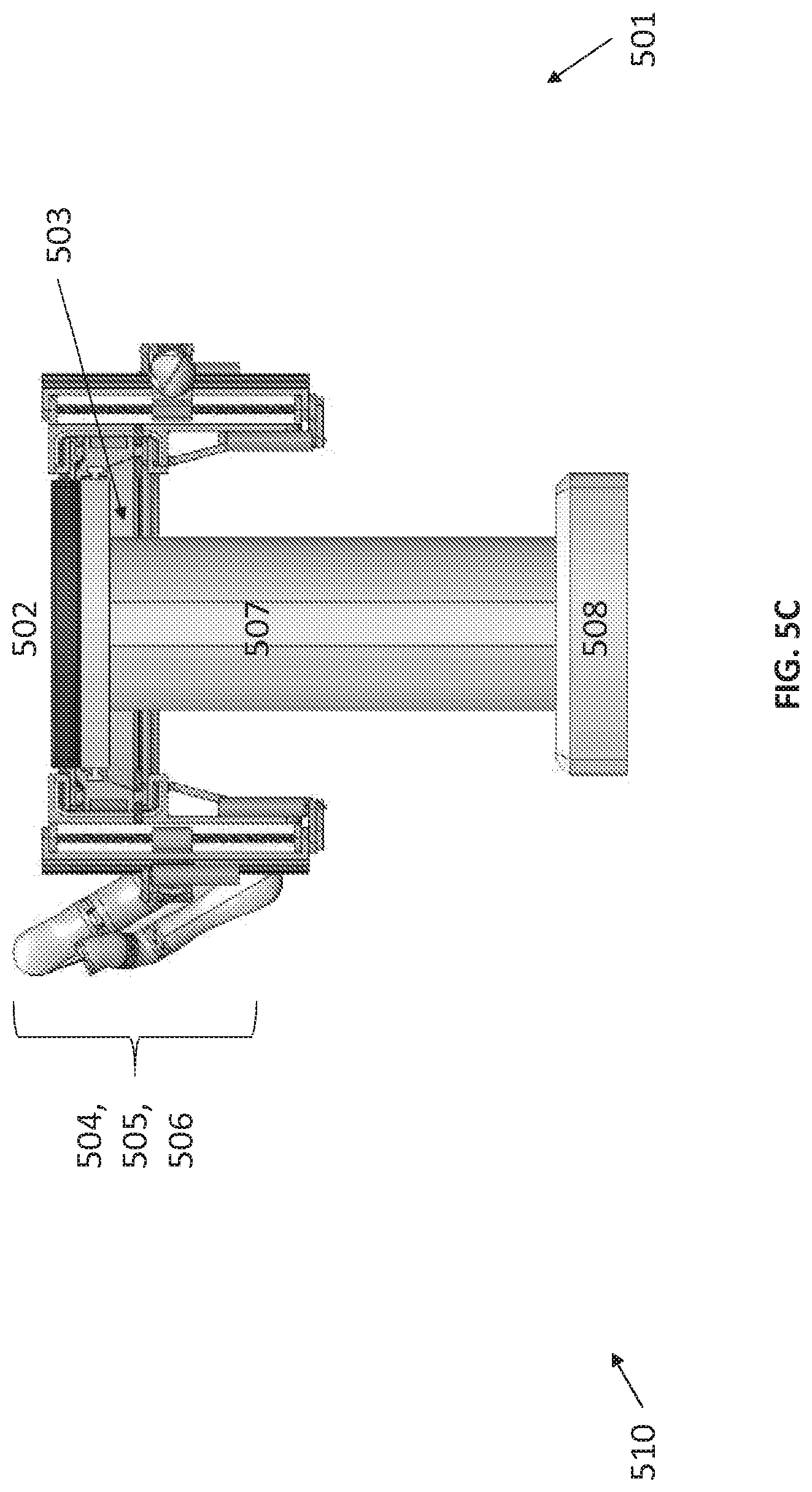 Patent US12616534 Figure 7 – Surgical system with configurable mechanical arms stowable beneath a surgical bed