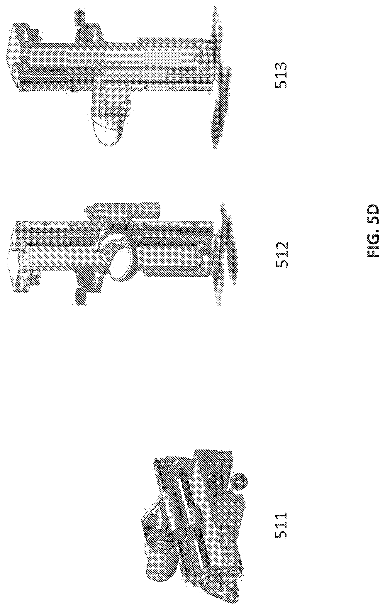 Patent US12616534 Figure 8 – Surgical system with configurable mechanical arms stowable beneath a surgical bed