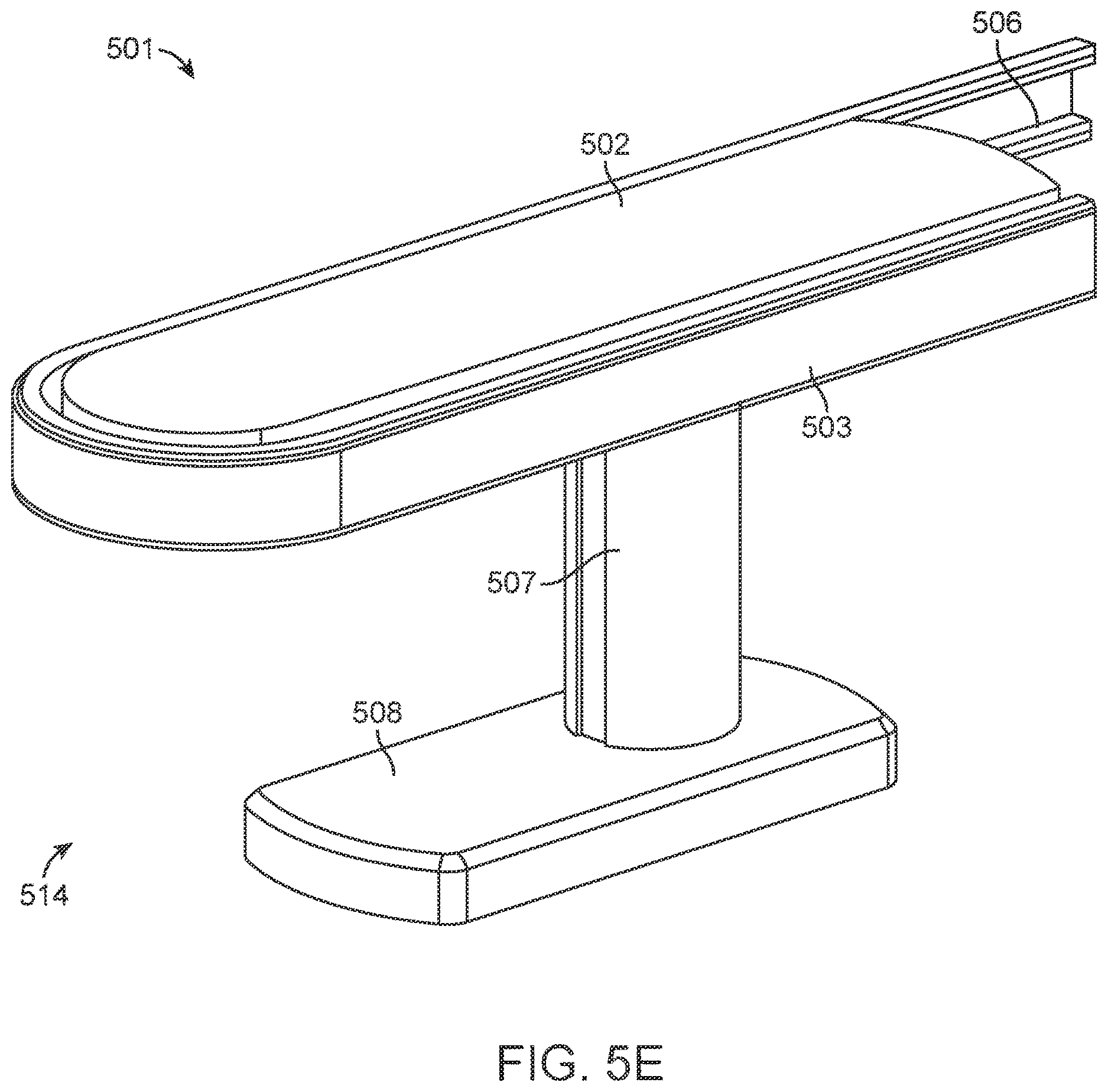 Patent US12616534 Figure 9 – Surgical system with configurable mechanical arms stowable beneath a surgical bed