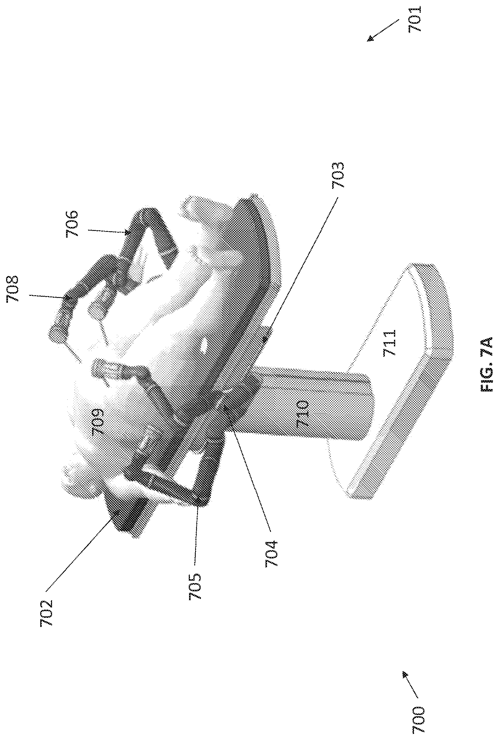 Patent US12616534 Figure 12 – Surgical system with configurable mechanical arms stowable beneath a surgical bed