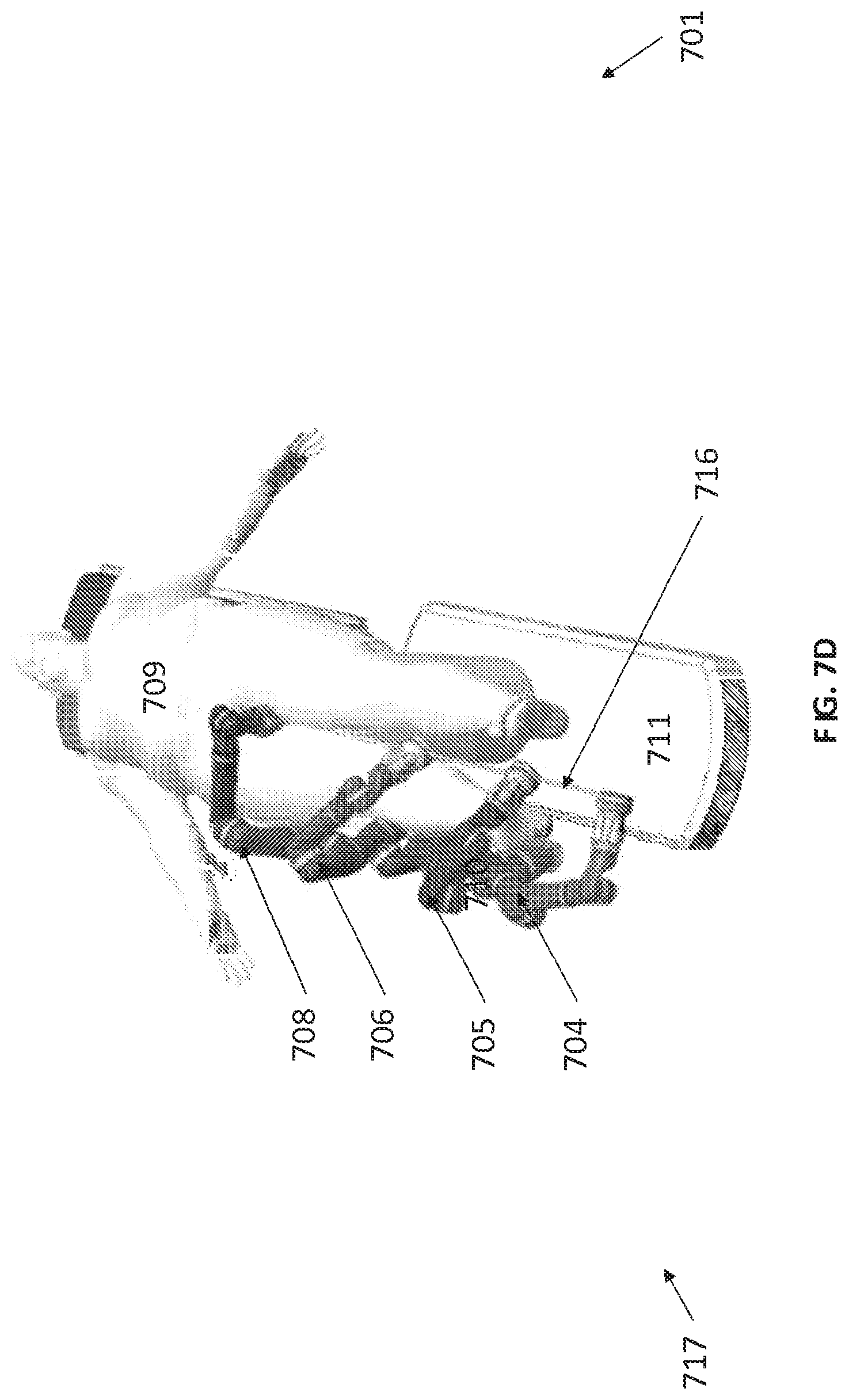 Patent US12616534 Figure 15 – Surgical system with configurable mechanical arms stowable beneath a surgical bed