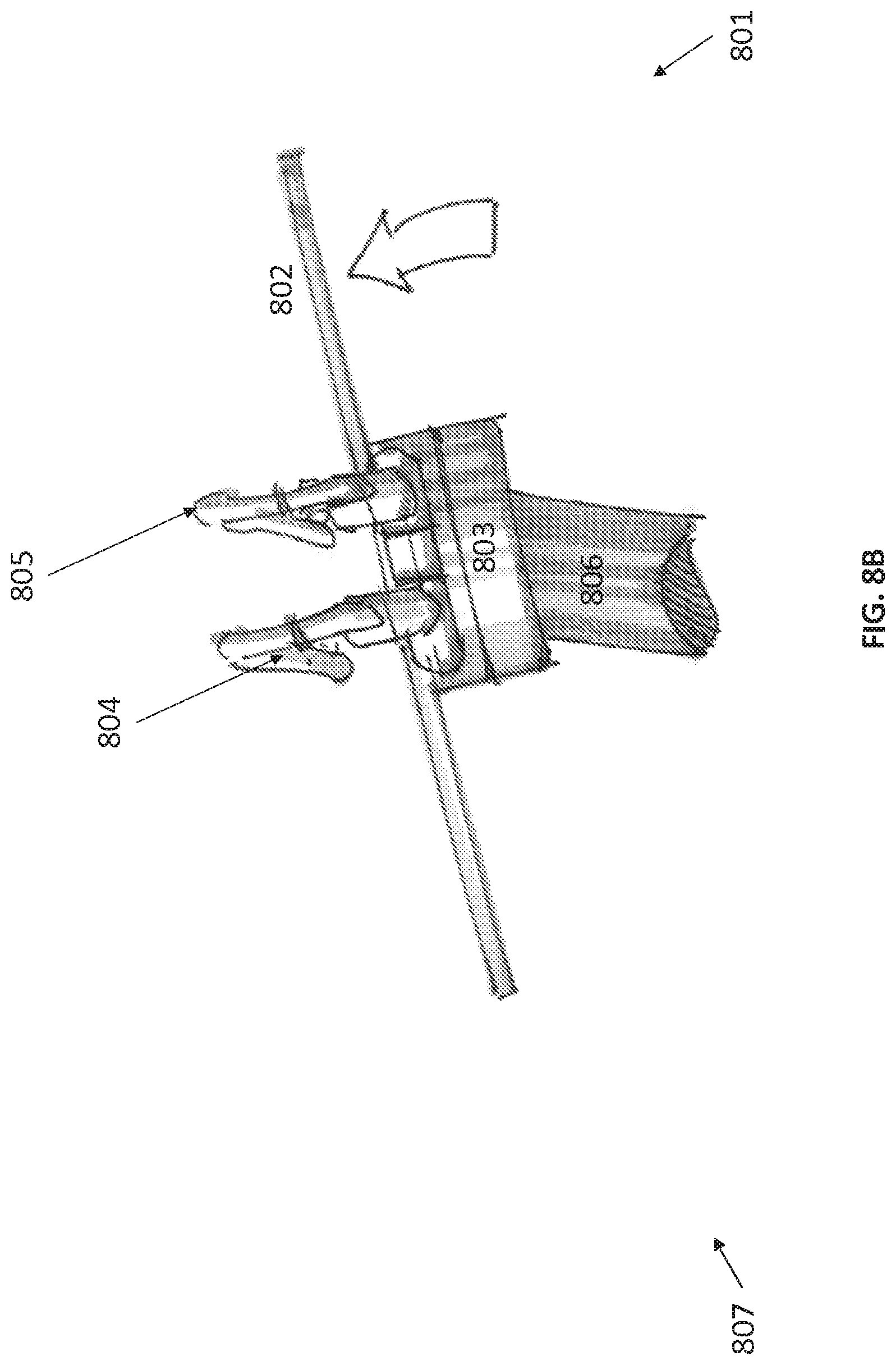 Patent US12616534 Figure 20 – Surgical system with configurable mechanical arms stowable beneath a surgical bed