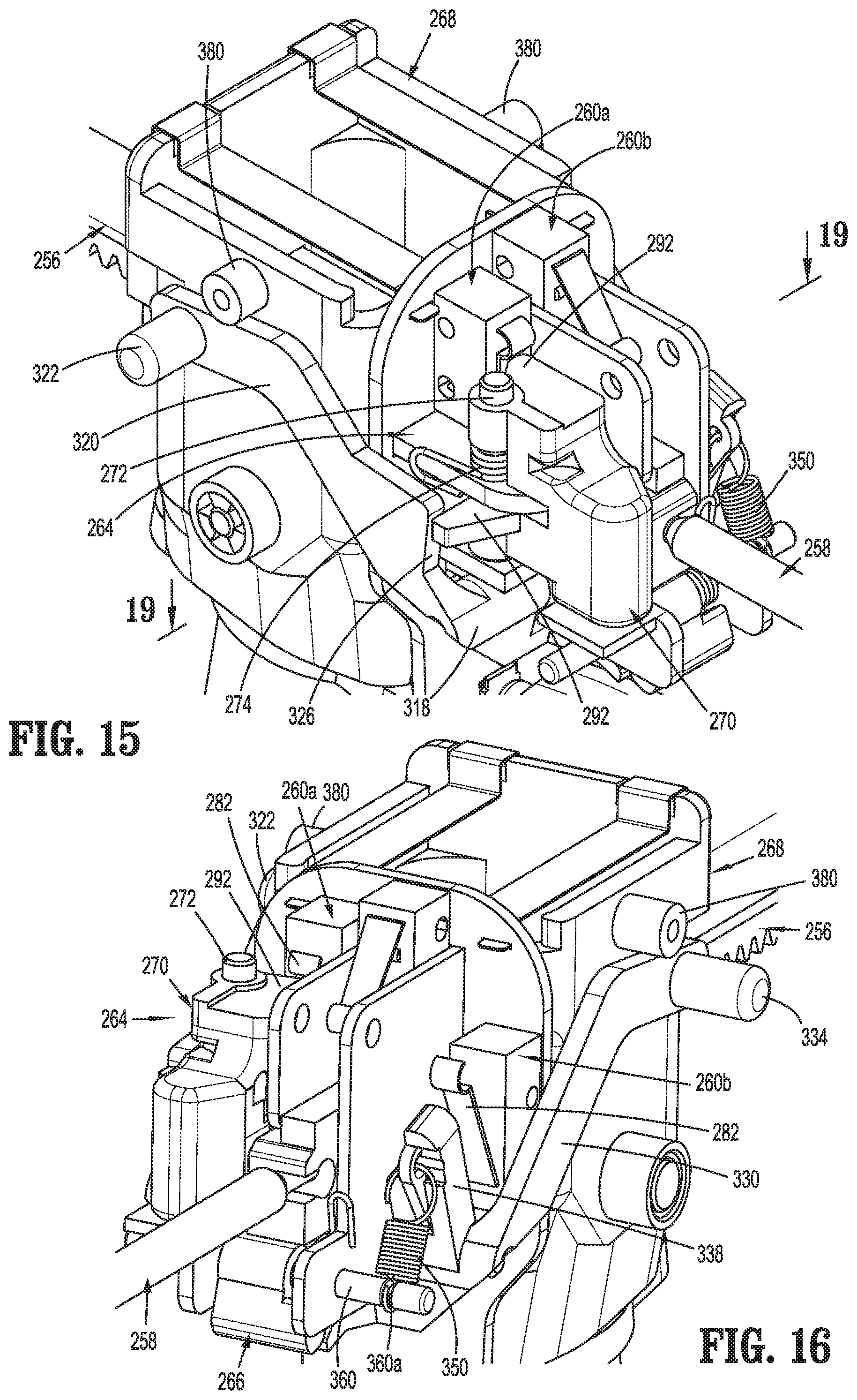 Patent US12616546 Figure 11 – Surgical device with three position safety trigger assembly