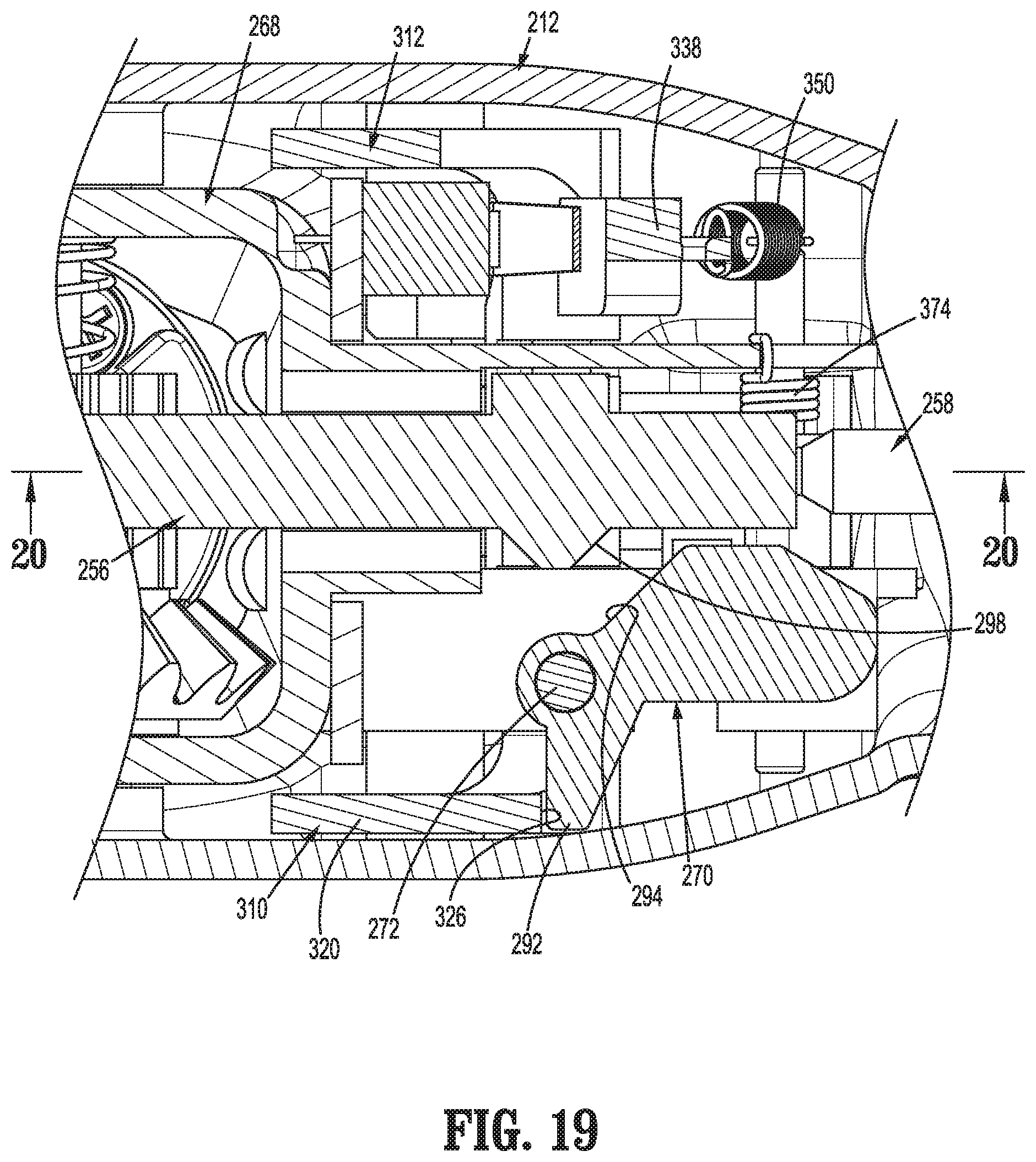 Patent US12616546 Figure 13 – Surgical device with three position safety trigger assembly