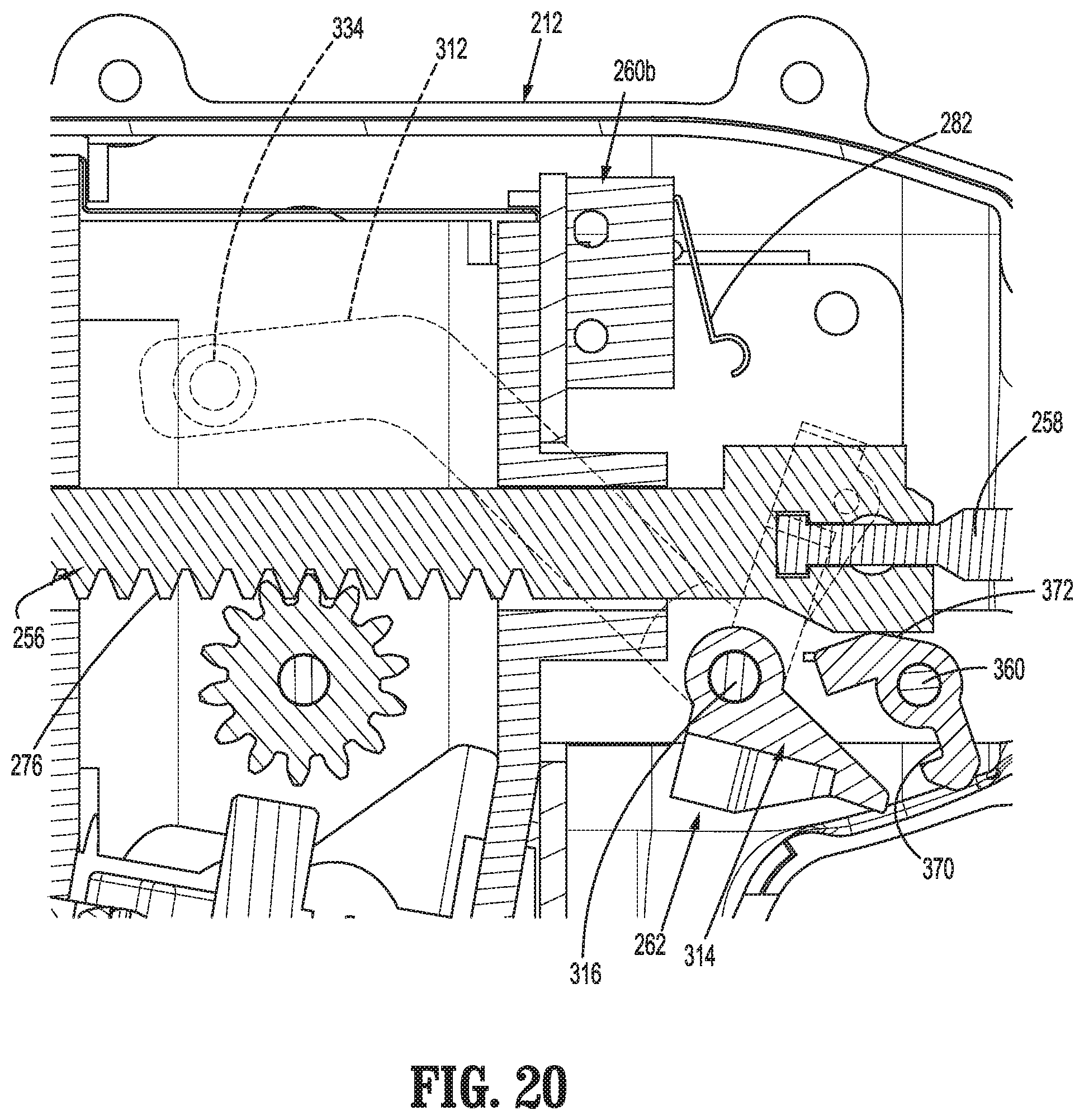 Patent US12616546 Figure 14 – Surgical device with three position safety trigger assembly