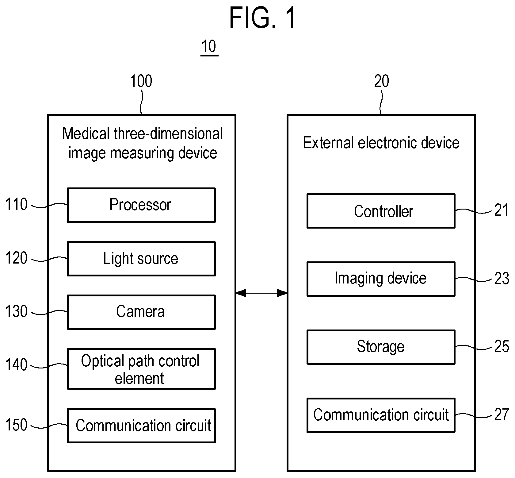 Patent US12616550 Figure 1 – Medical three-dimensional image measuring device and medical image matching system