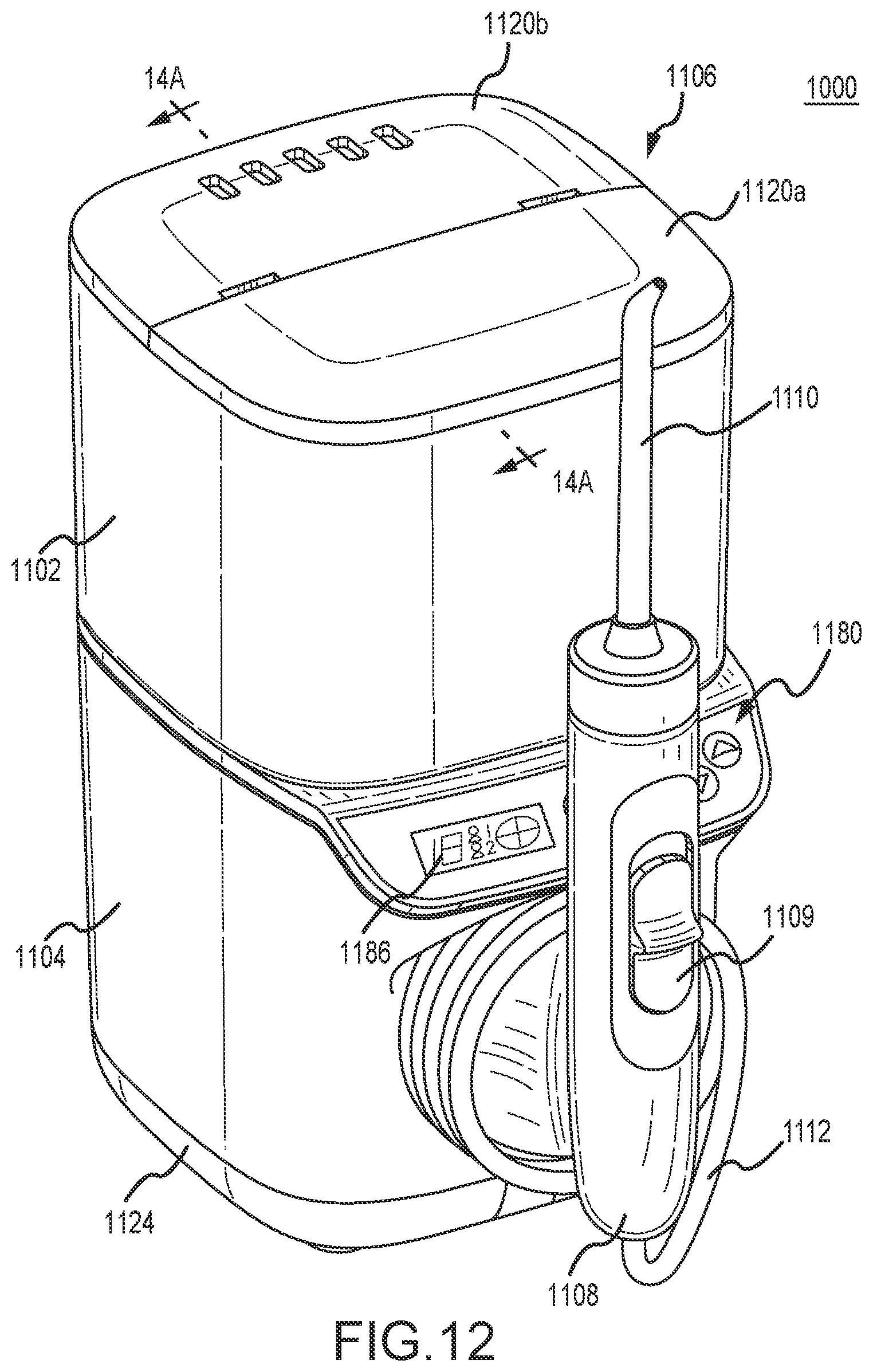 Patent US12616561 Figure 10 – Vibration isolator for oral irrigators