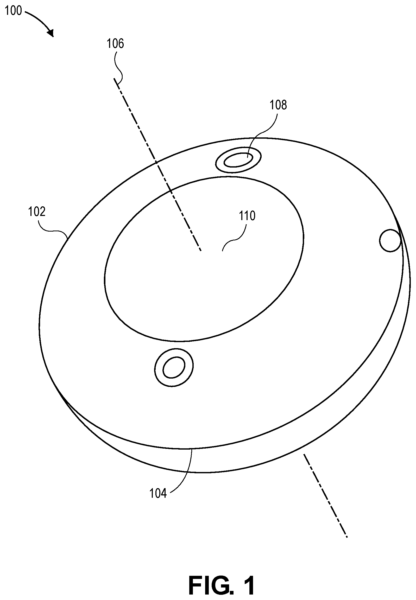 Patent US12616567 Figure 1 – Liquid accommodating intraocular lens with suspended central lens