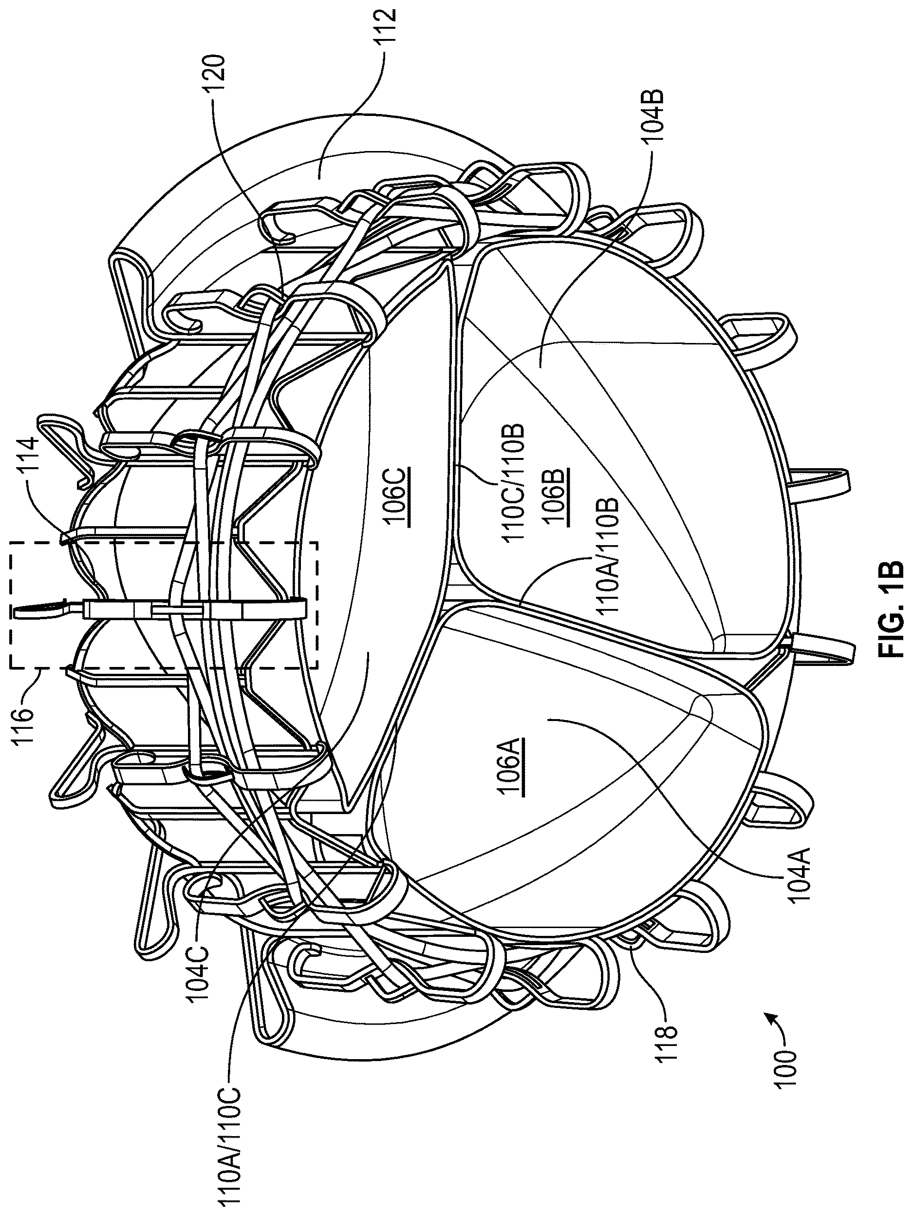 Patent US12616570 Figure 2 – Three-dimensional thin-film leaflet valve device