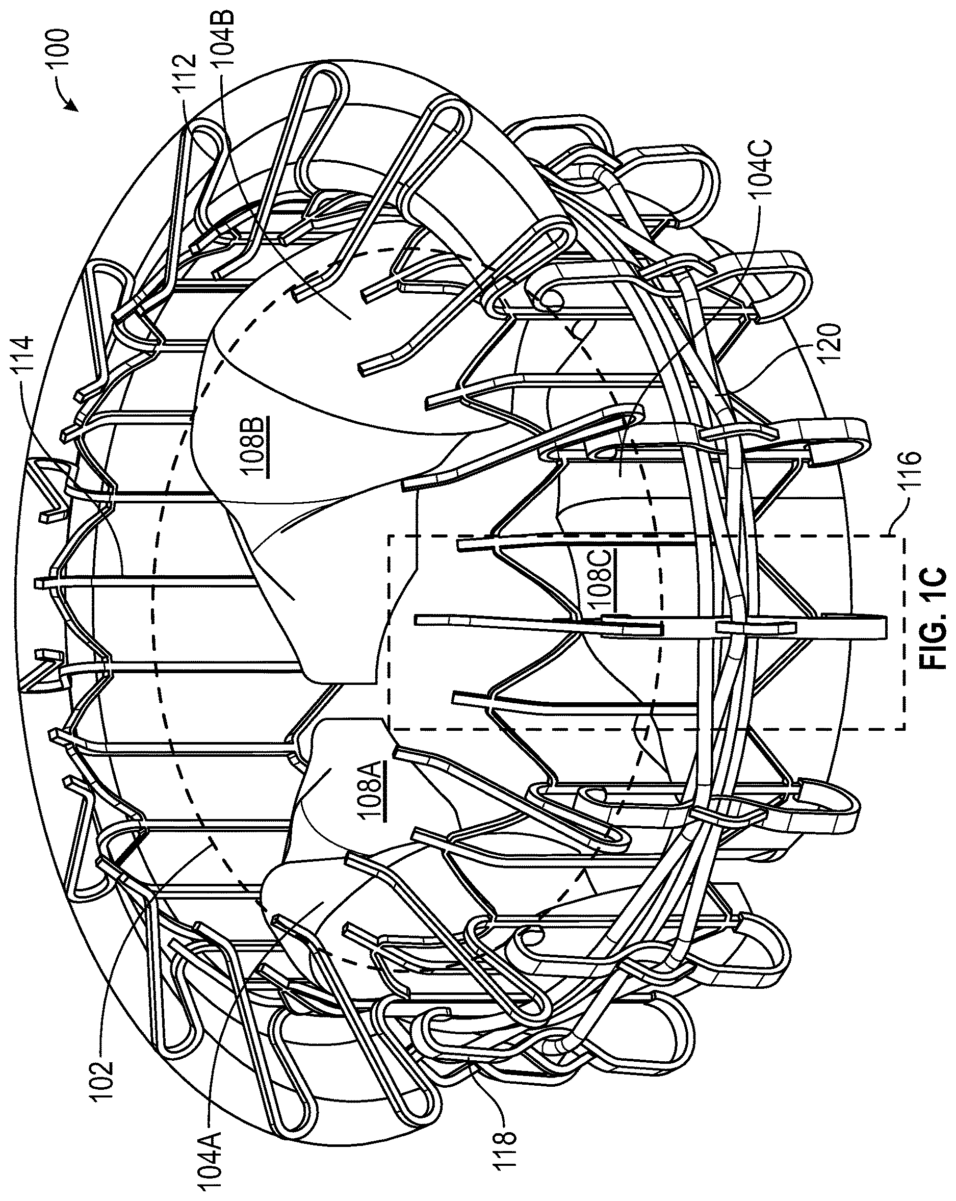 Patent US12616570 Figure 3 – Three-dimensional thin-film leaflet valve device