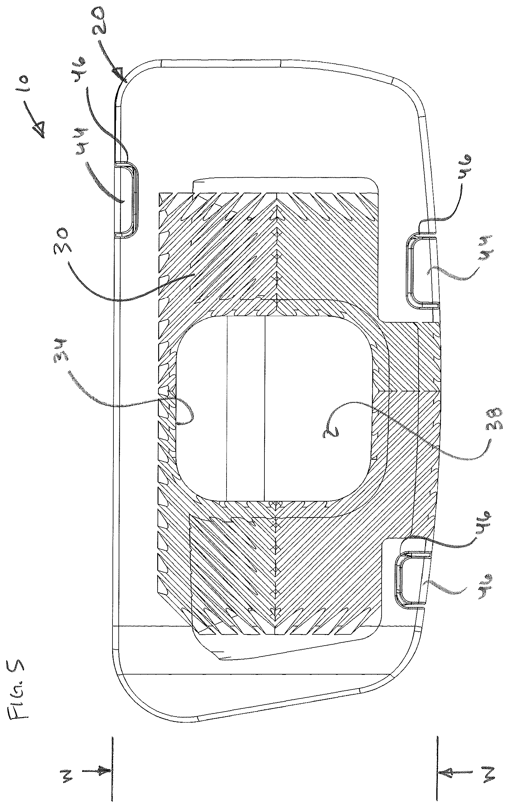 Patent US12616582 Figure 5 – Expandable interbody spacer for spinal fusion