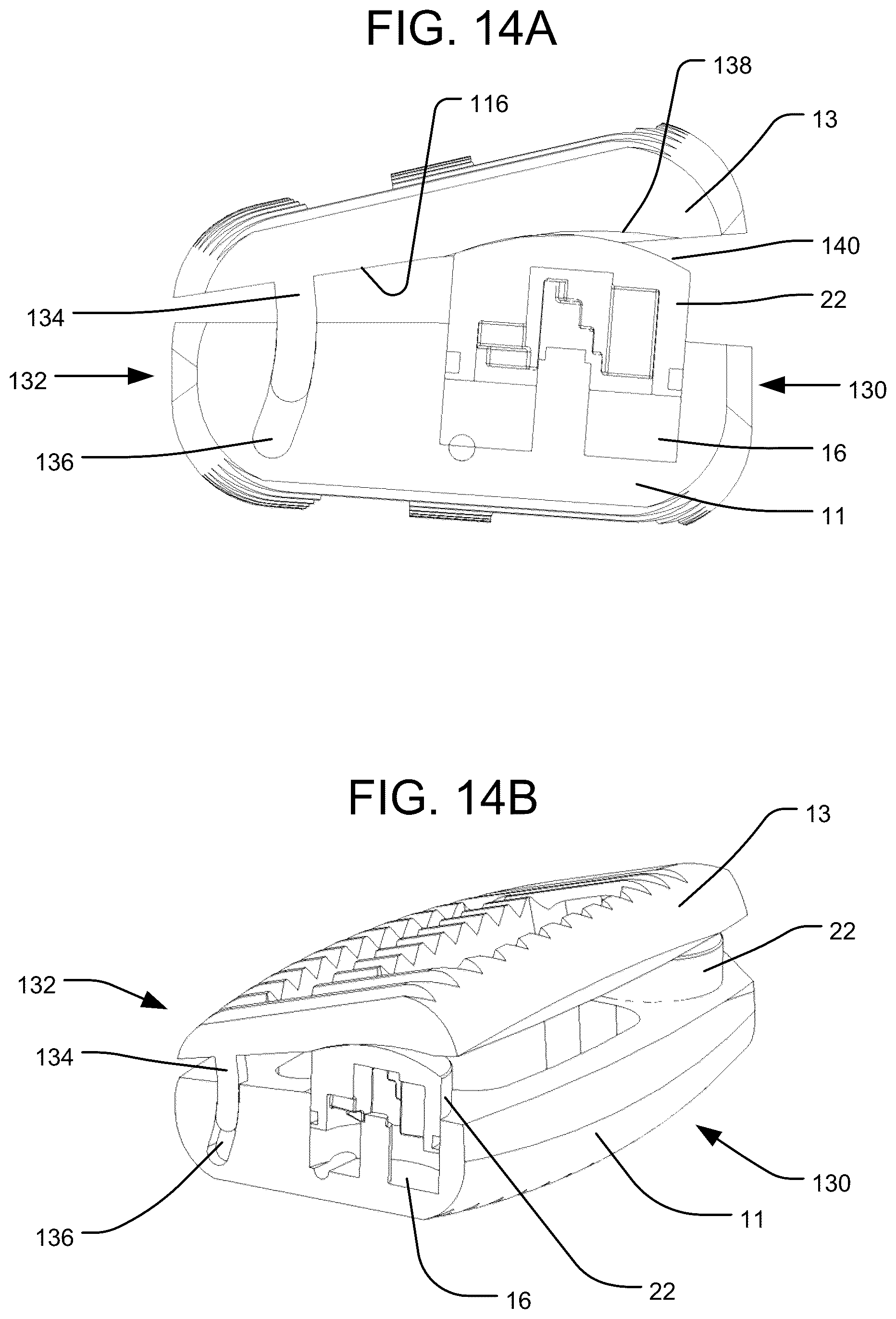 Patent US12616584 Figure 14 – Expandable interbody implant with lordosis correction