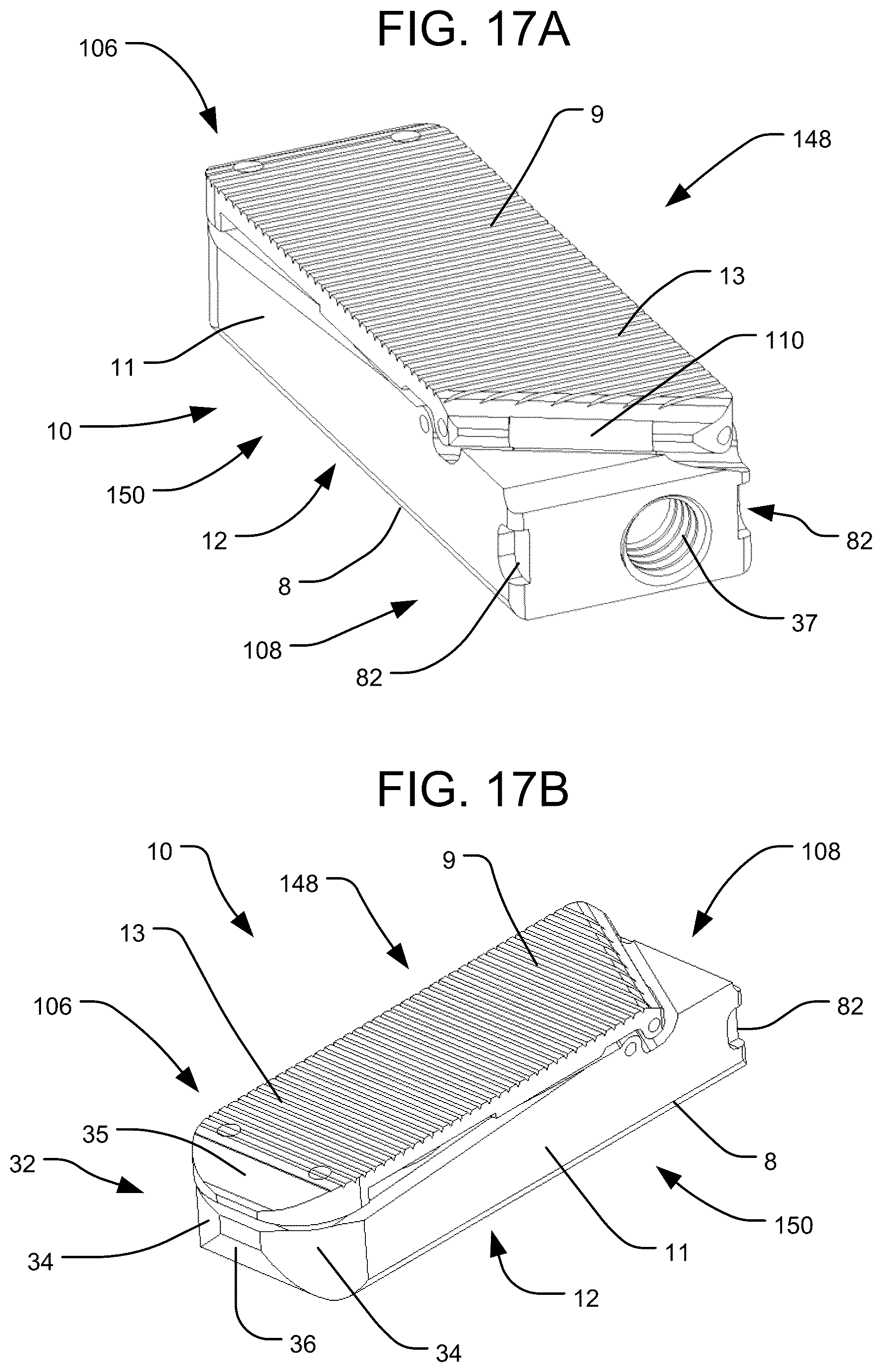 Patent US12616584 Figure 17 – Expandable interbody implant with lordosis correction