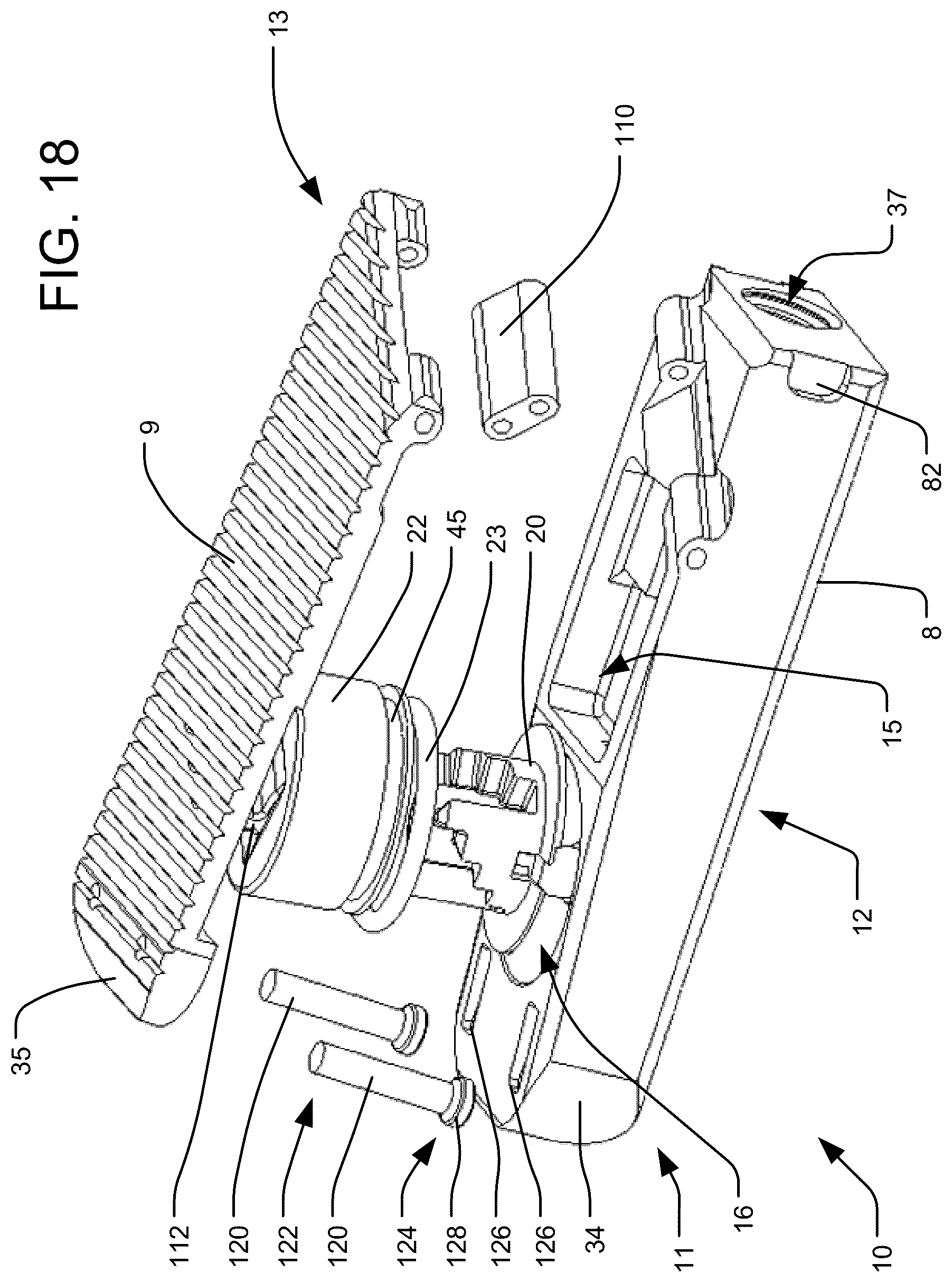 Patent US12616584 Figure 18 – Expandable interbody implant with lordosis correction