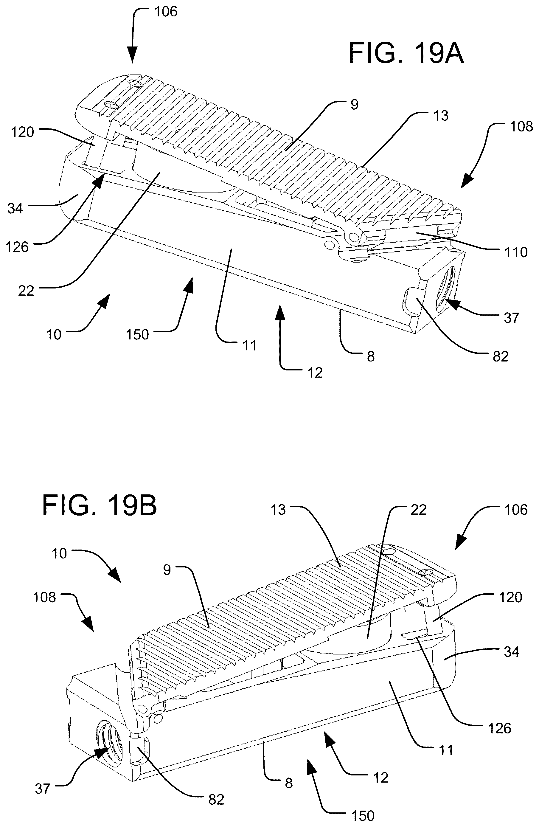 Patent US12616584 Figure 19 – Expandable interbody implant with lordosis correction