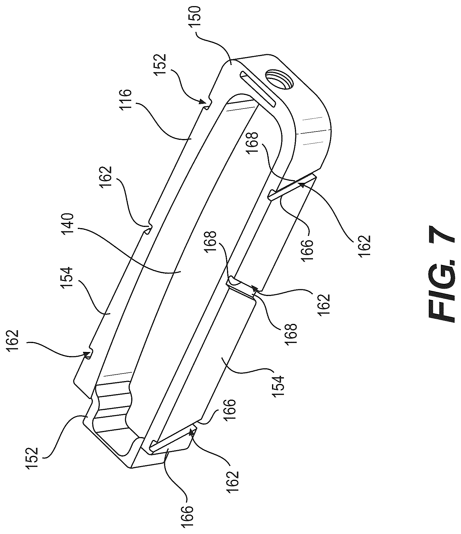 Patent US12616586 Figure 5 – Stabilized intervertebral spacer