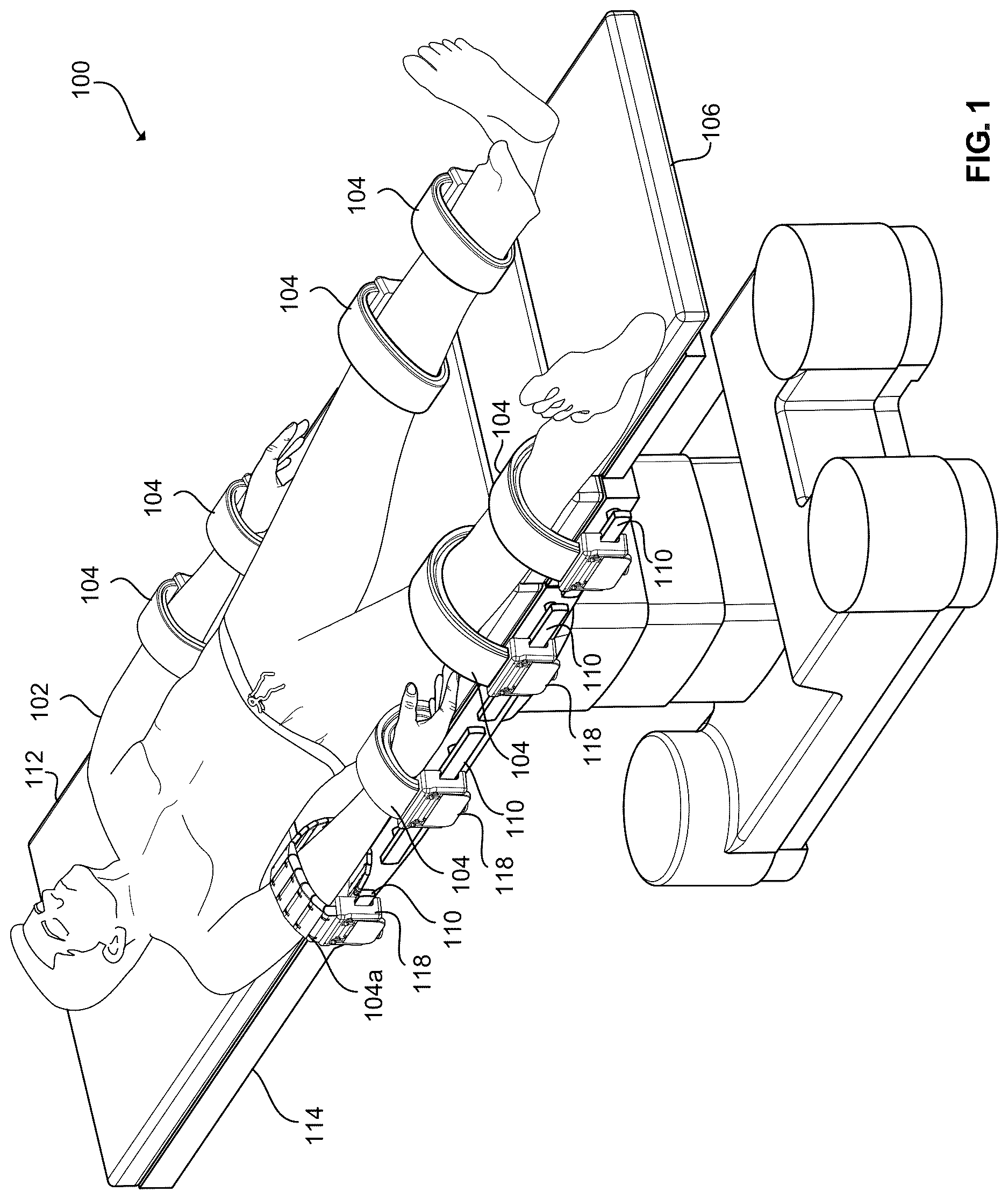 Patent US12616599 Figure 1 – Systems and methods for maintaining patient position