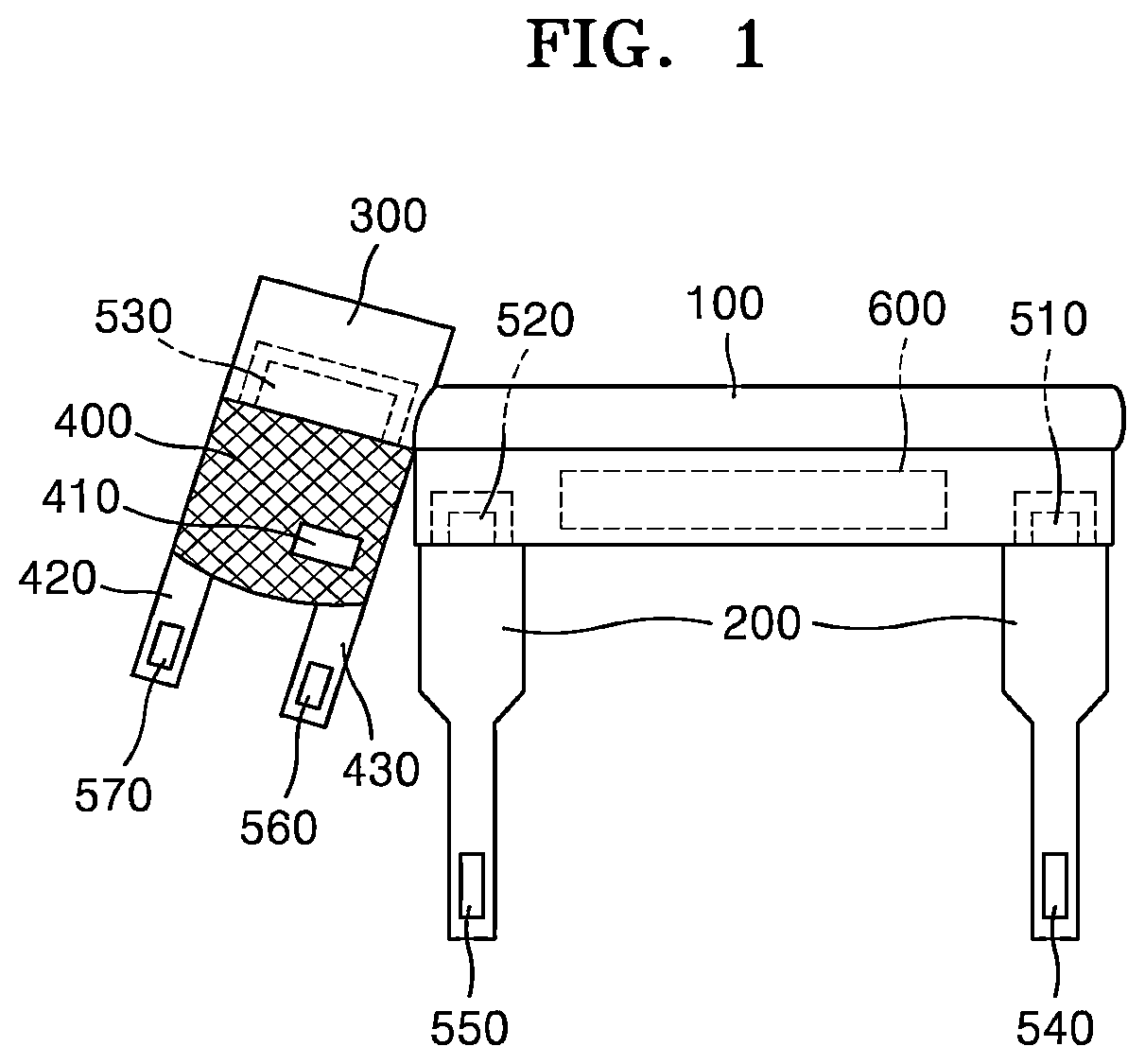 Patent US12616600 — Upper limb stabilizing apparatus — Figure 1