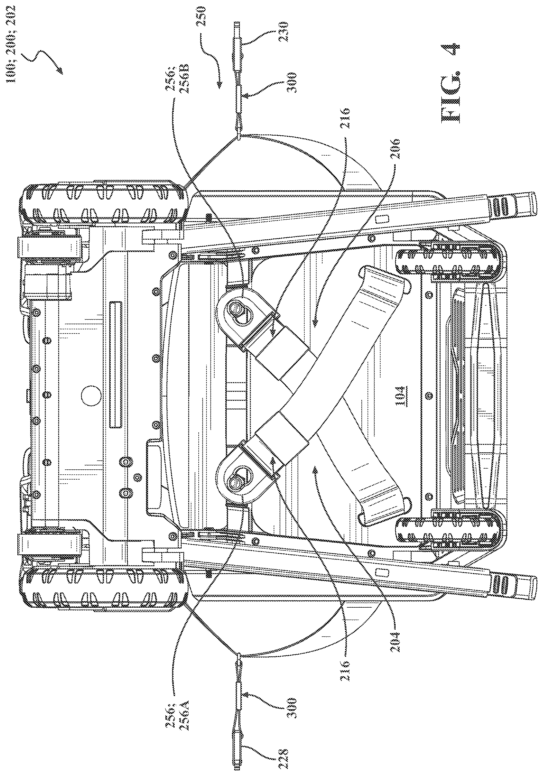 Patent US12616601 Figure 4 – Harness assembly for use with patient transport apparatuses