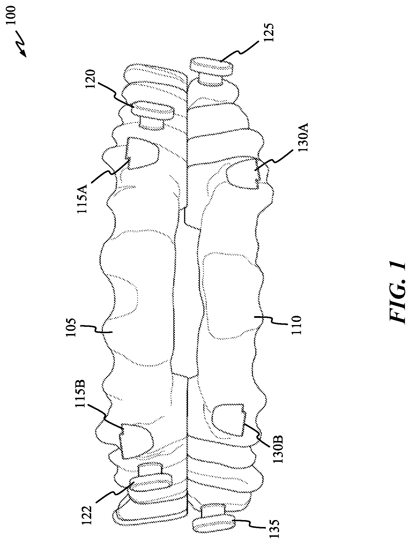 Patent US12616605 Figure 1 – Mandibular repositioning device