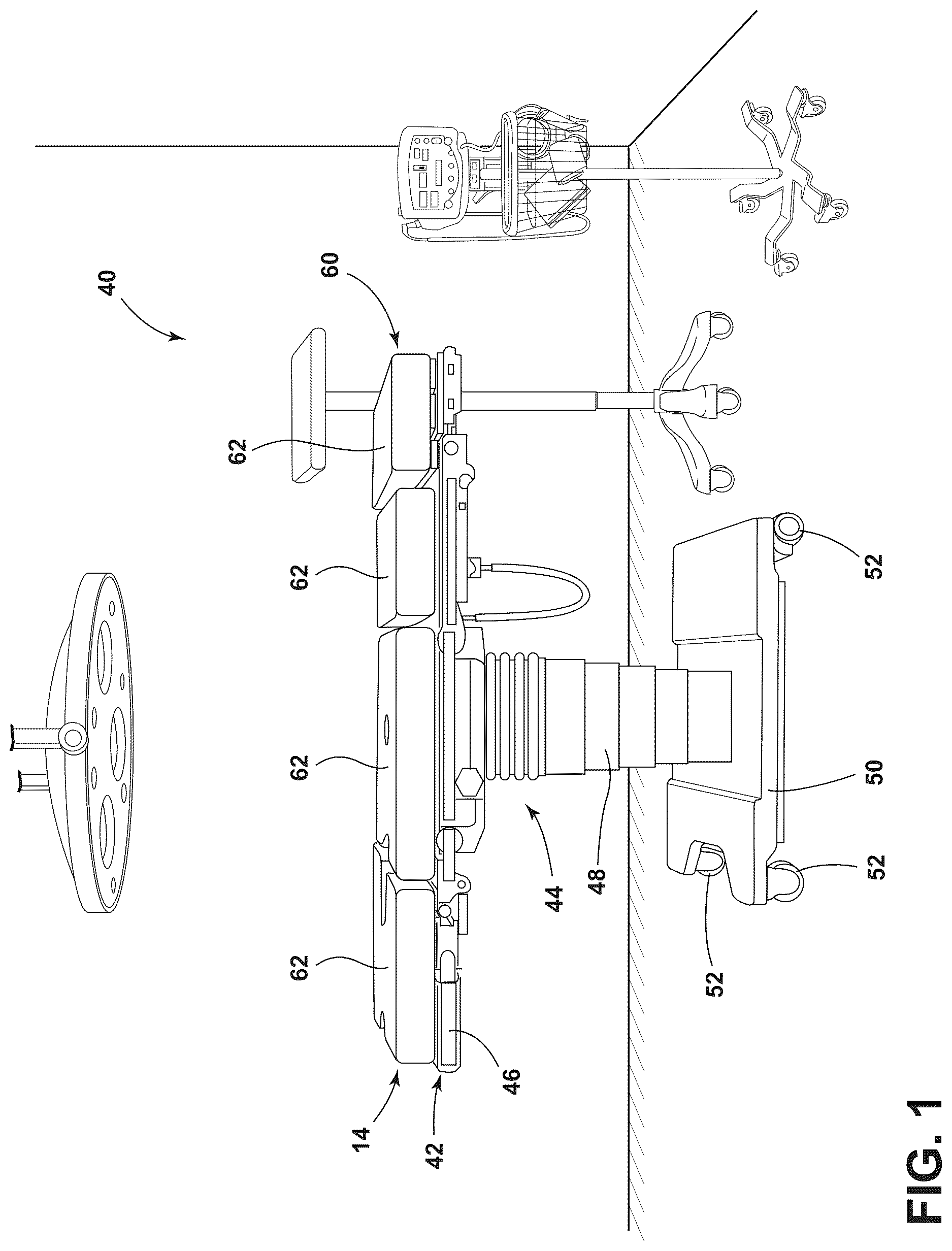 Patent US12616606 Figure 1 – Heat exchange system for patient support surface