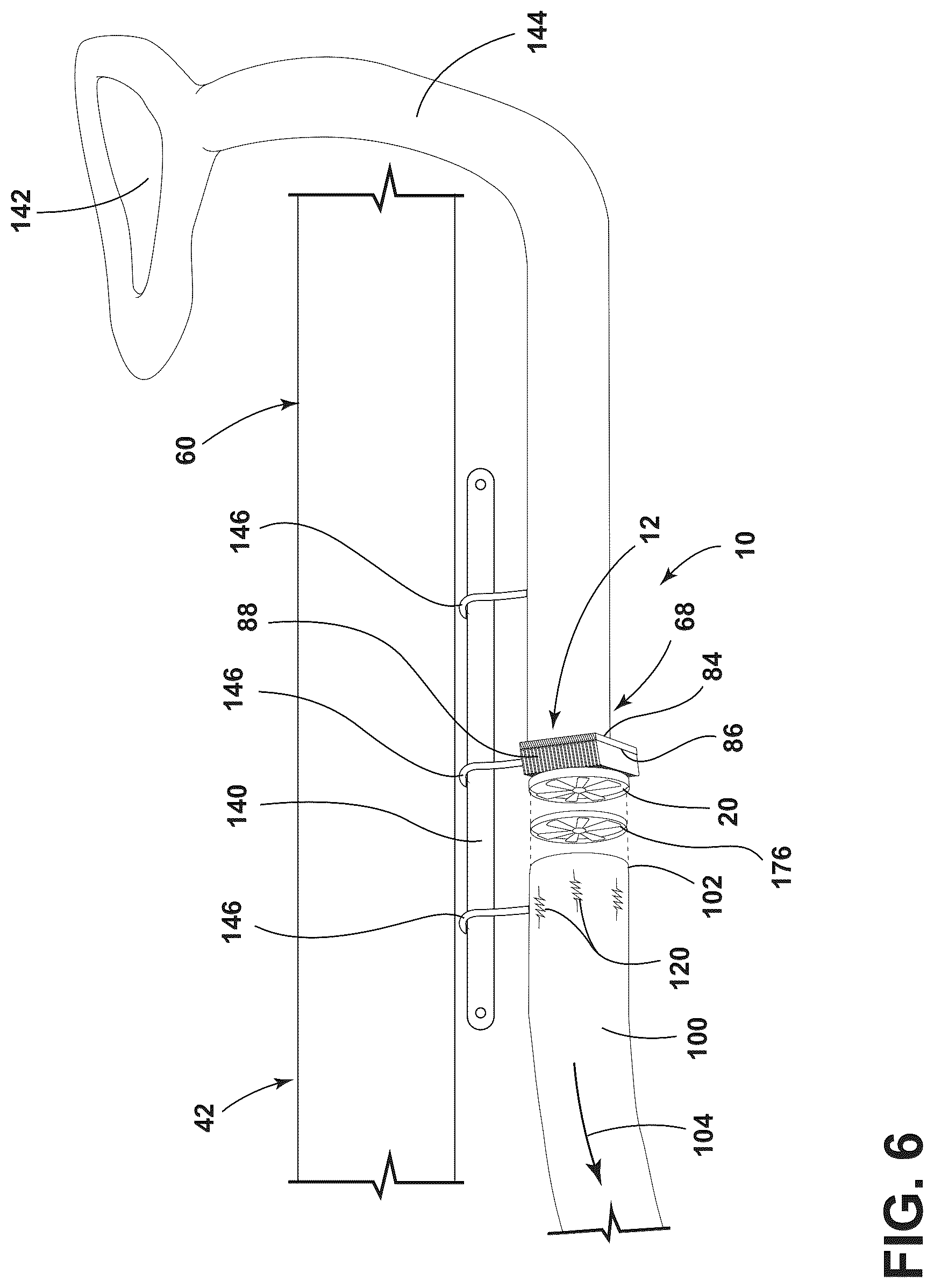 Patent US12616606 Figure 6 – Heat exchange system for patient support surface