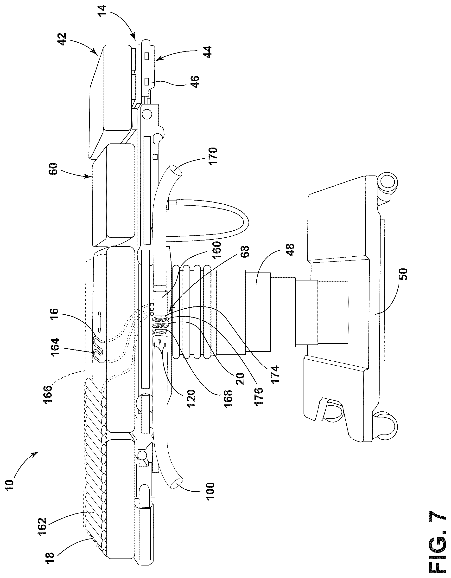 Patent US12616606 Figure 7 – Heat exchange system for patient support surface
