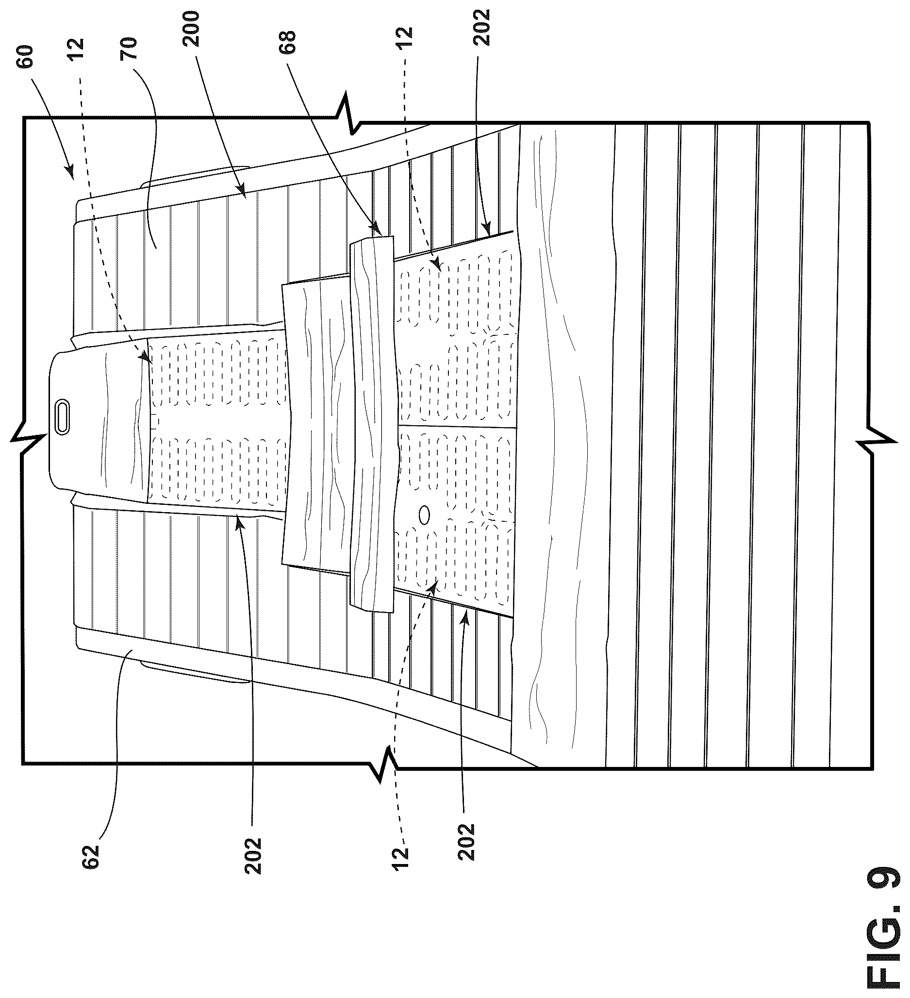 Patent US12616606 Figure 9 – Heat exchange system for patient support surface