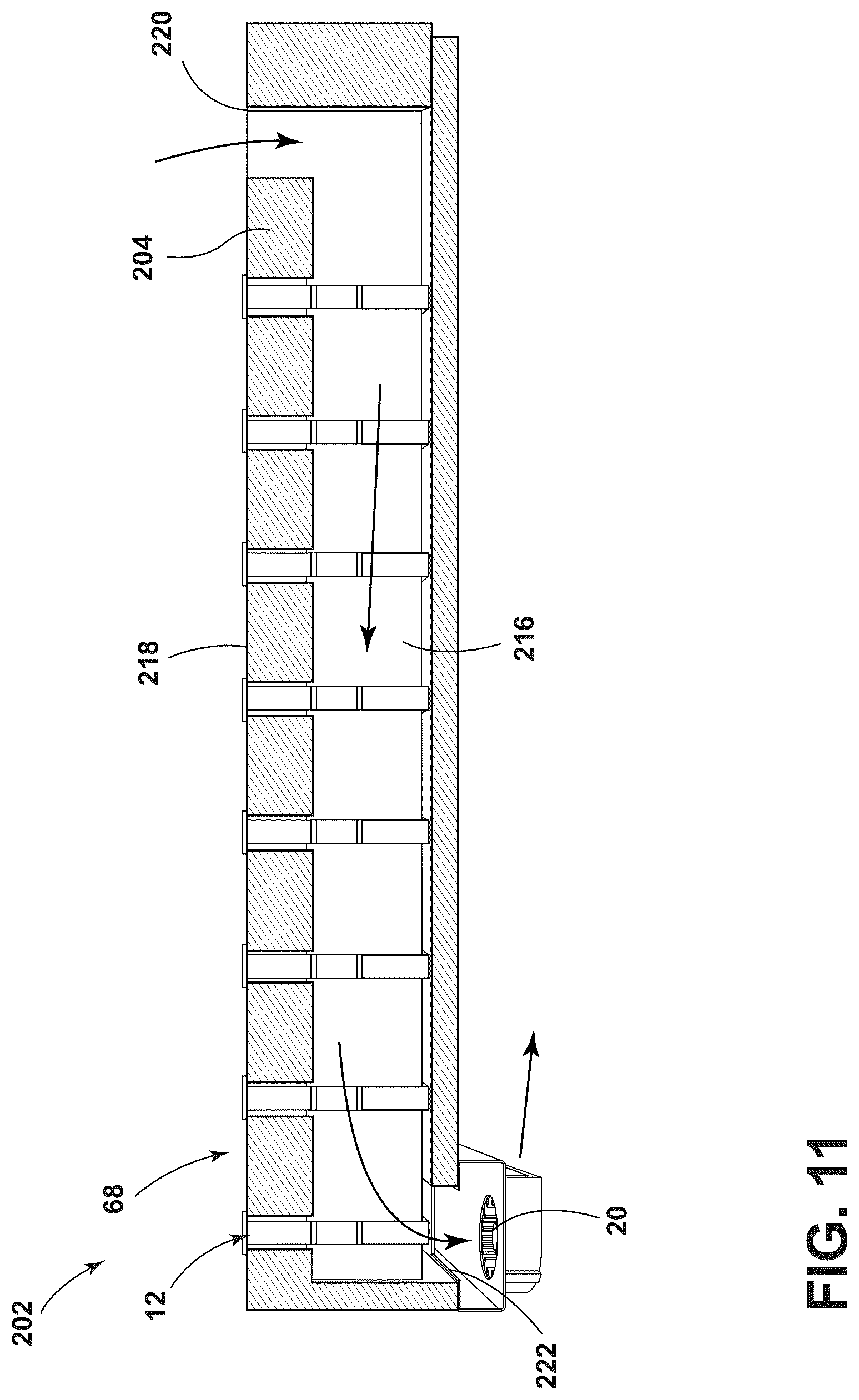 Patent US12616606 Figure 11 – Heat exchange system for patient support surface