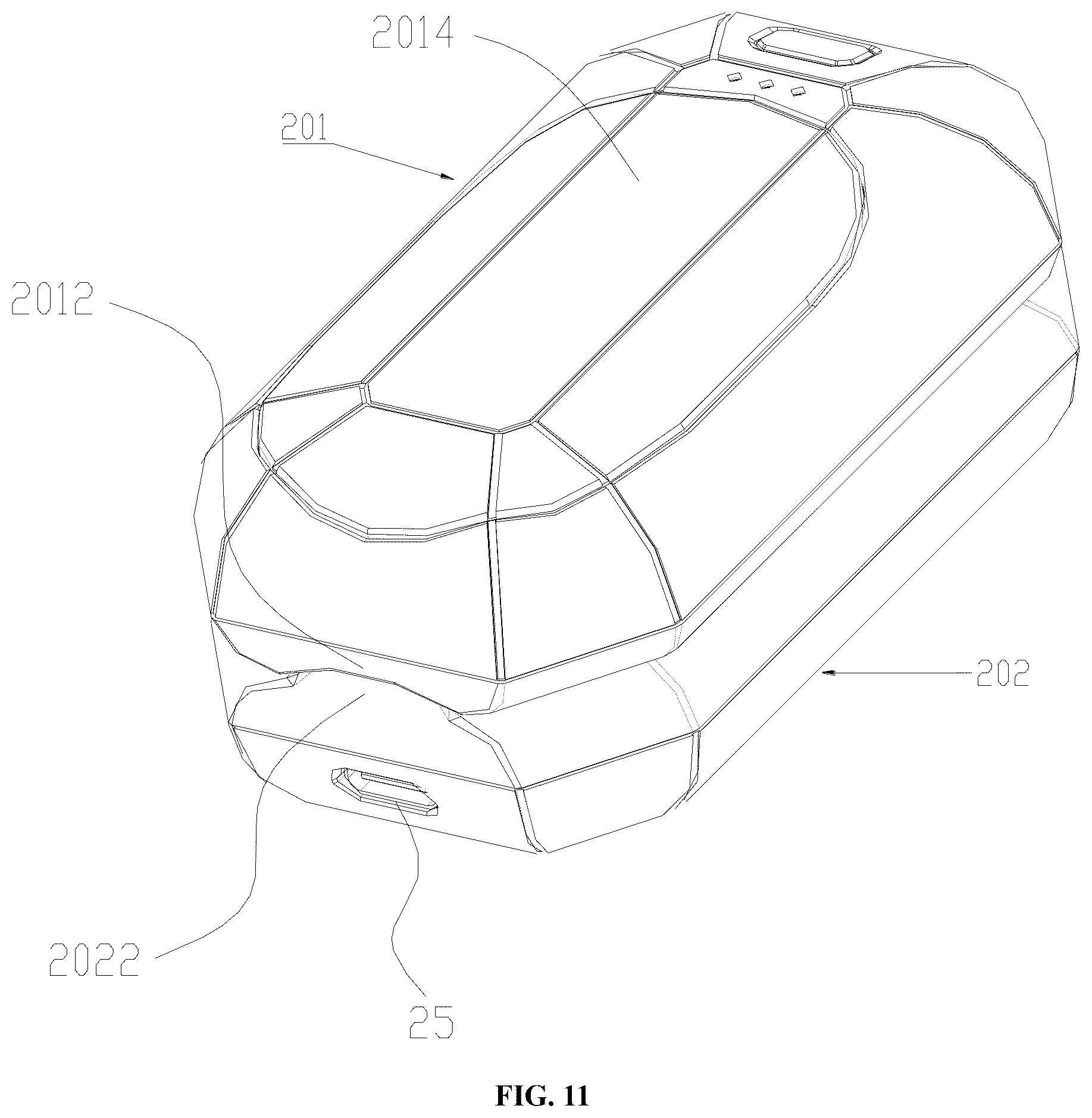 Patent US12616607 Figure 11 – Portable hand warmer charging case and hand warmer assembly