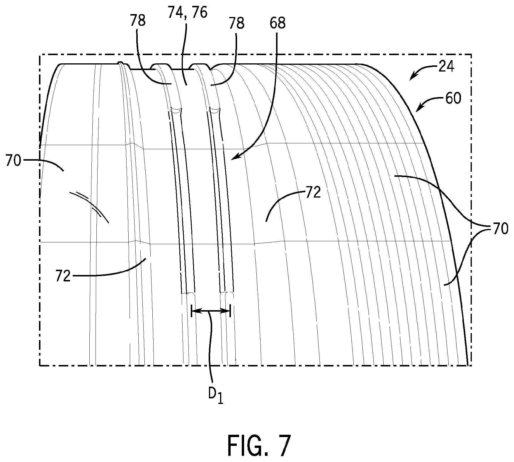 Patent US12616613 Figure 7 – Apparatus for forming and applying a pleated core wrap