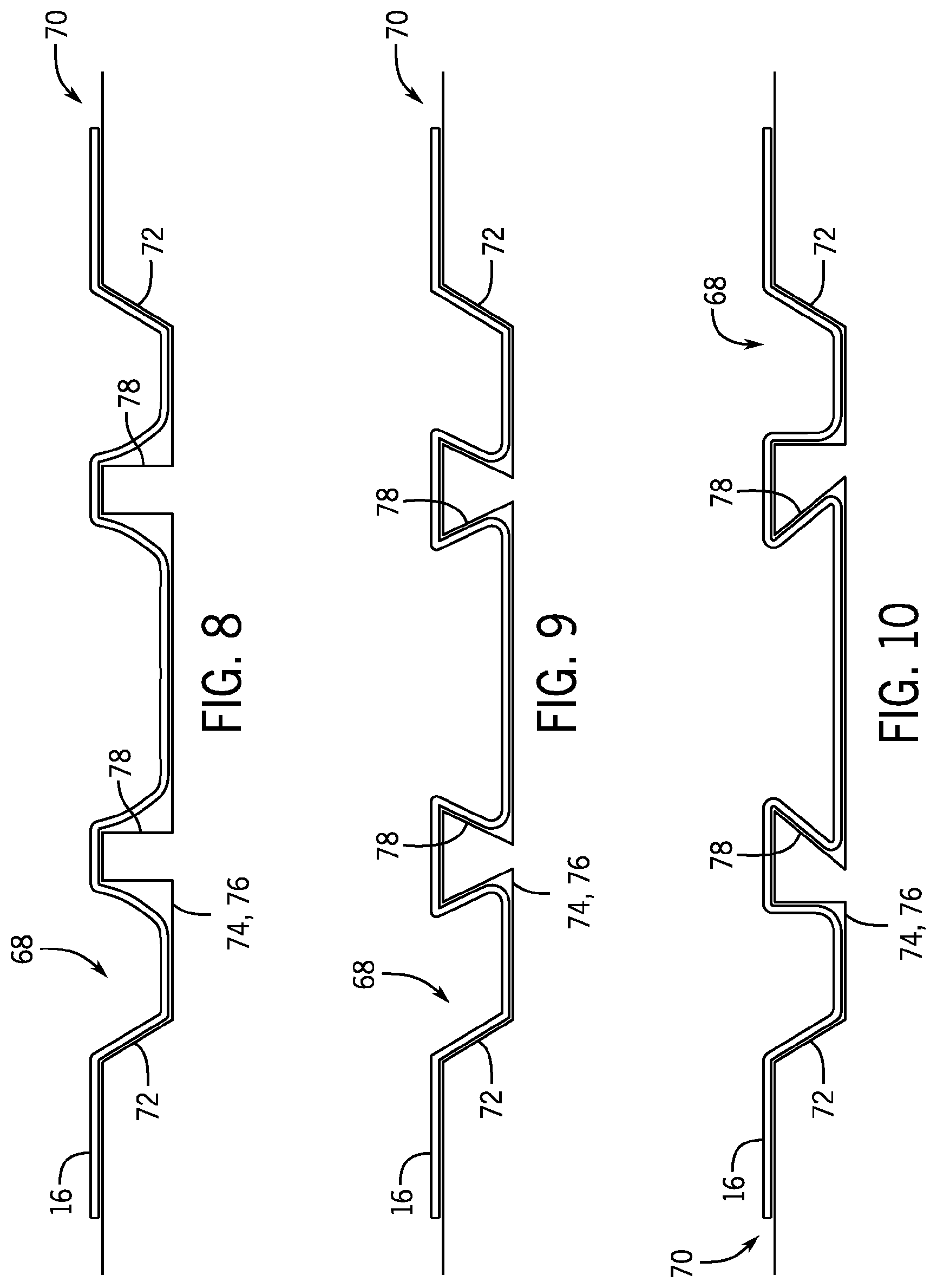 Patent US12616613 Figure 8 – Apparatus for forming and applying a pleated core wrap