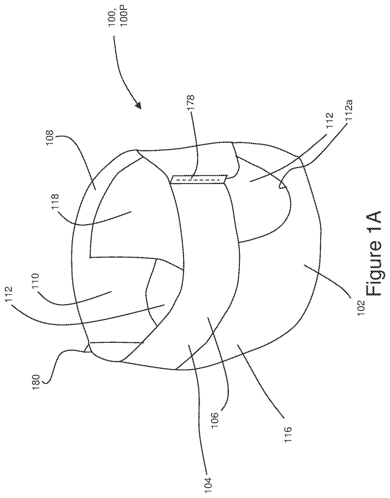 Patent US12616614 Figure 1 – Absorbent articles with corrugated elastomeric laminates and methods for making corrugated elastomeric laminates