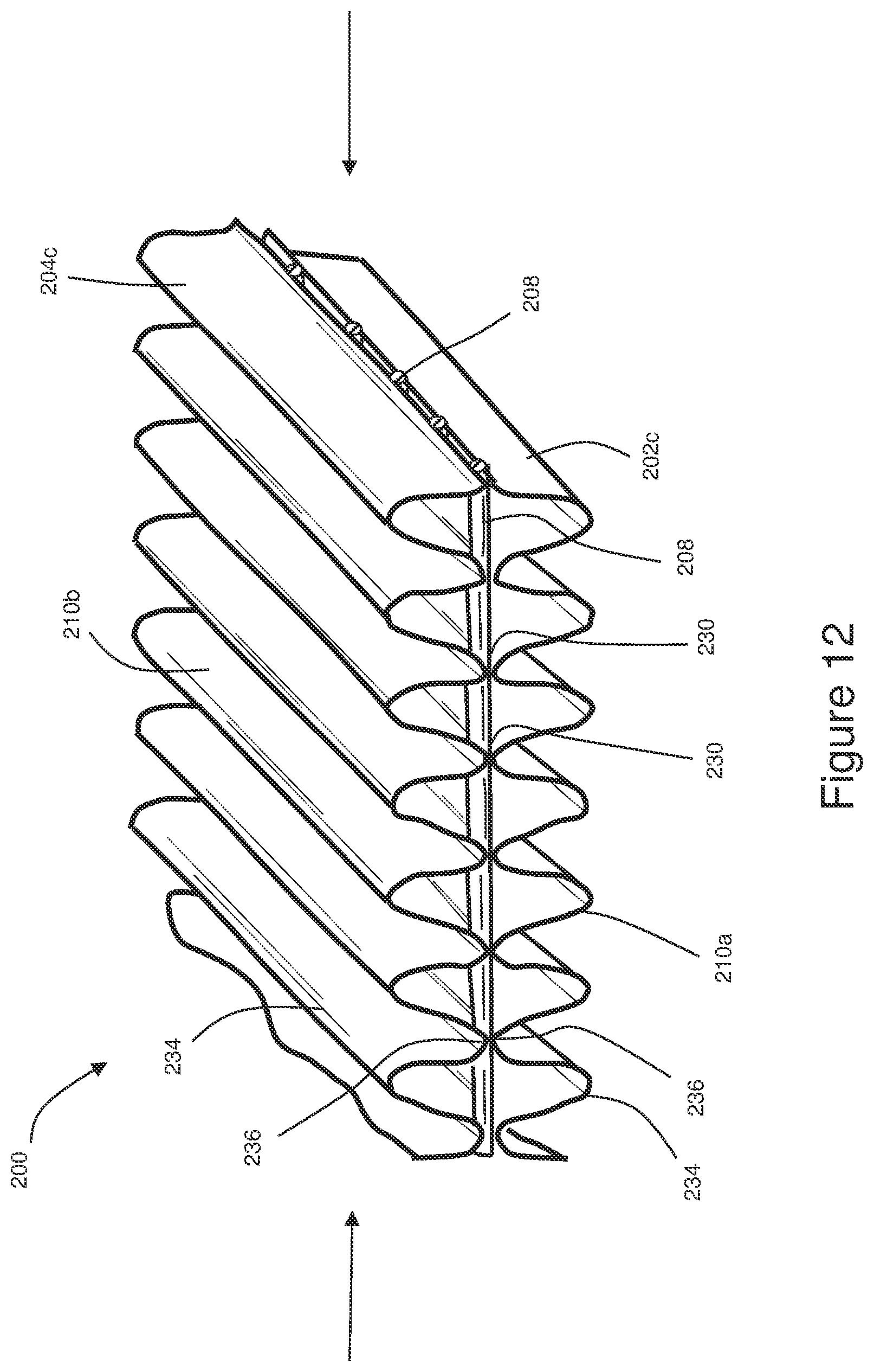 Patent US12616614 Figure 15 – Absorbent articles with corrugated elastomeric laminates and methods for making corrugated elastomeric laminates