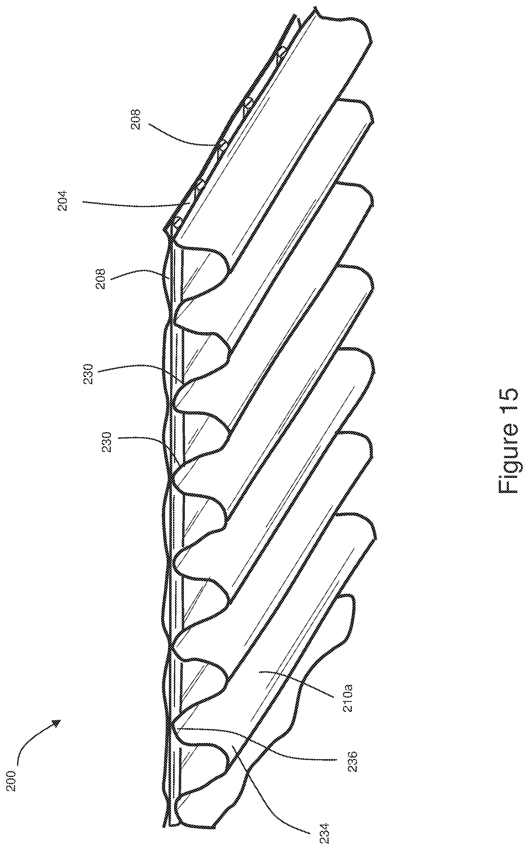 Patent US12616614 Figure 20 – Absorbent articles with corrugated elastomeric laminates and methods for making corrugated elastomeric laminates