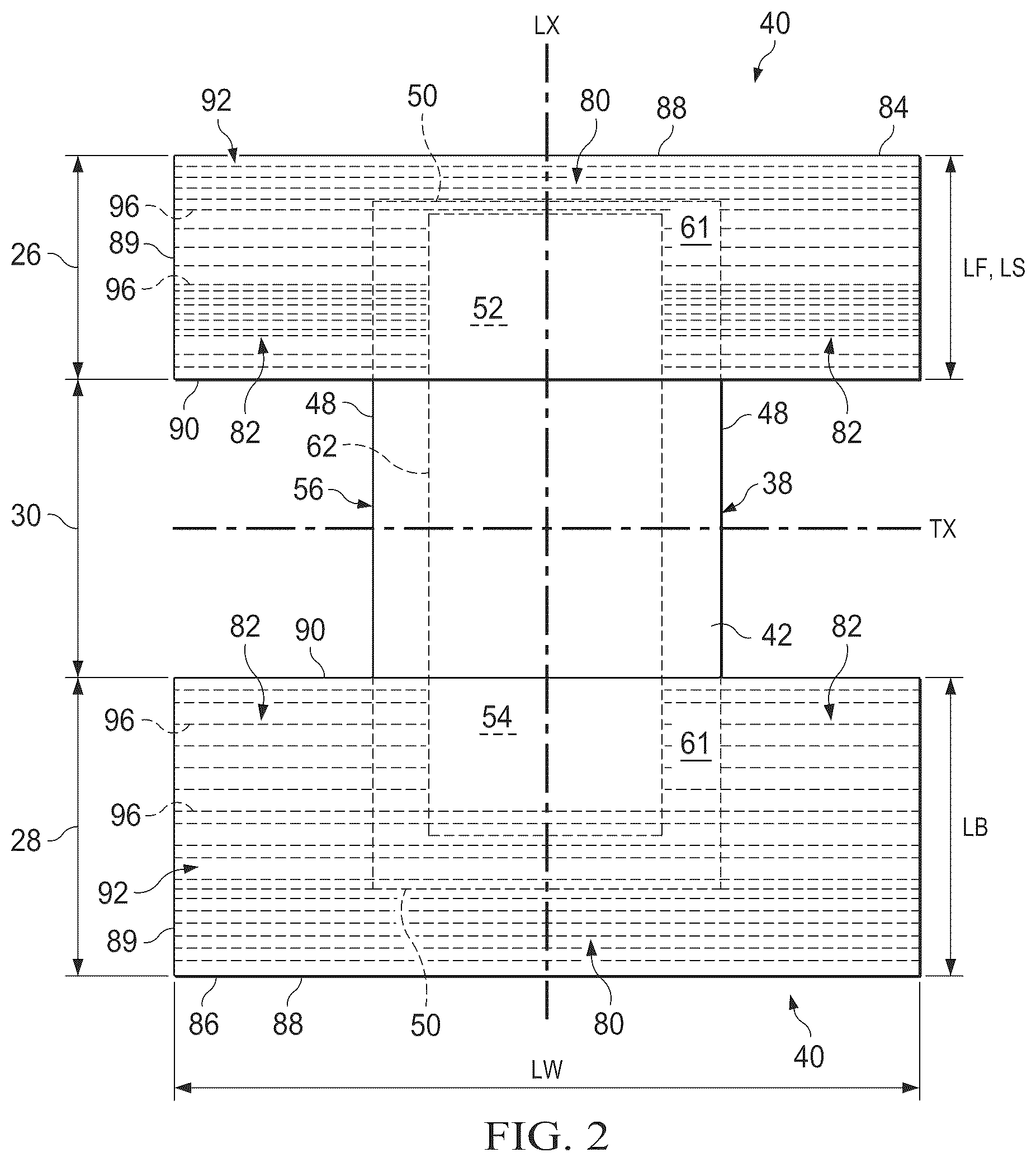 Patent US12616616 Figure 2 – Pant-type wearable article