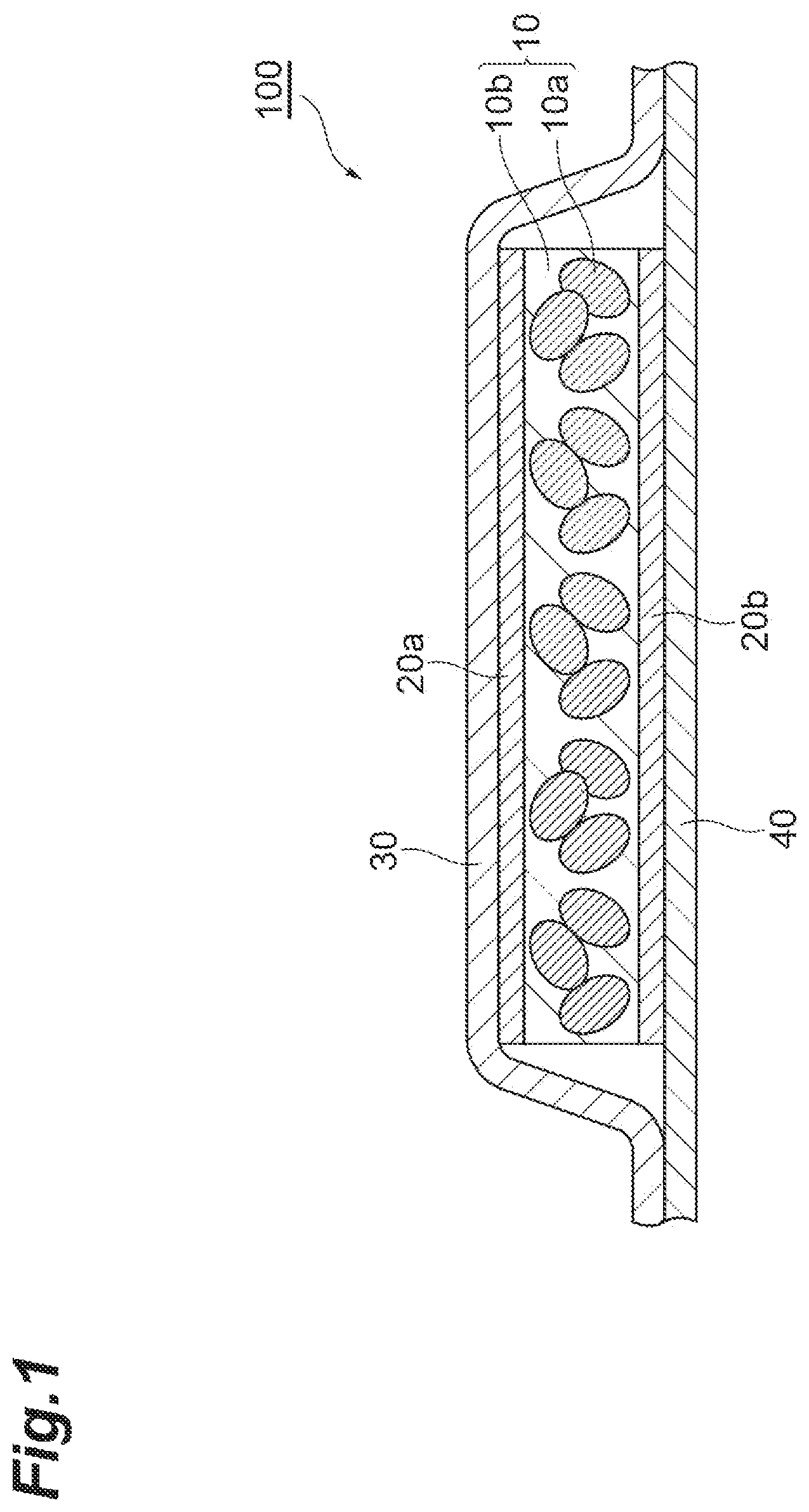 Patent US12616618 Figure 1 – Absorber with particles having water absorption and wettability properties