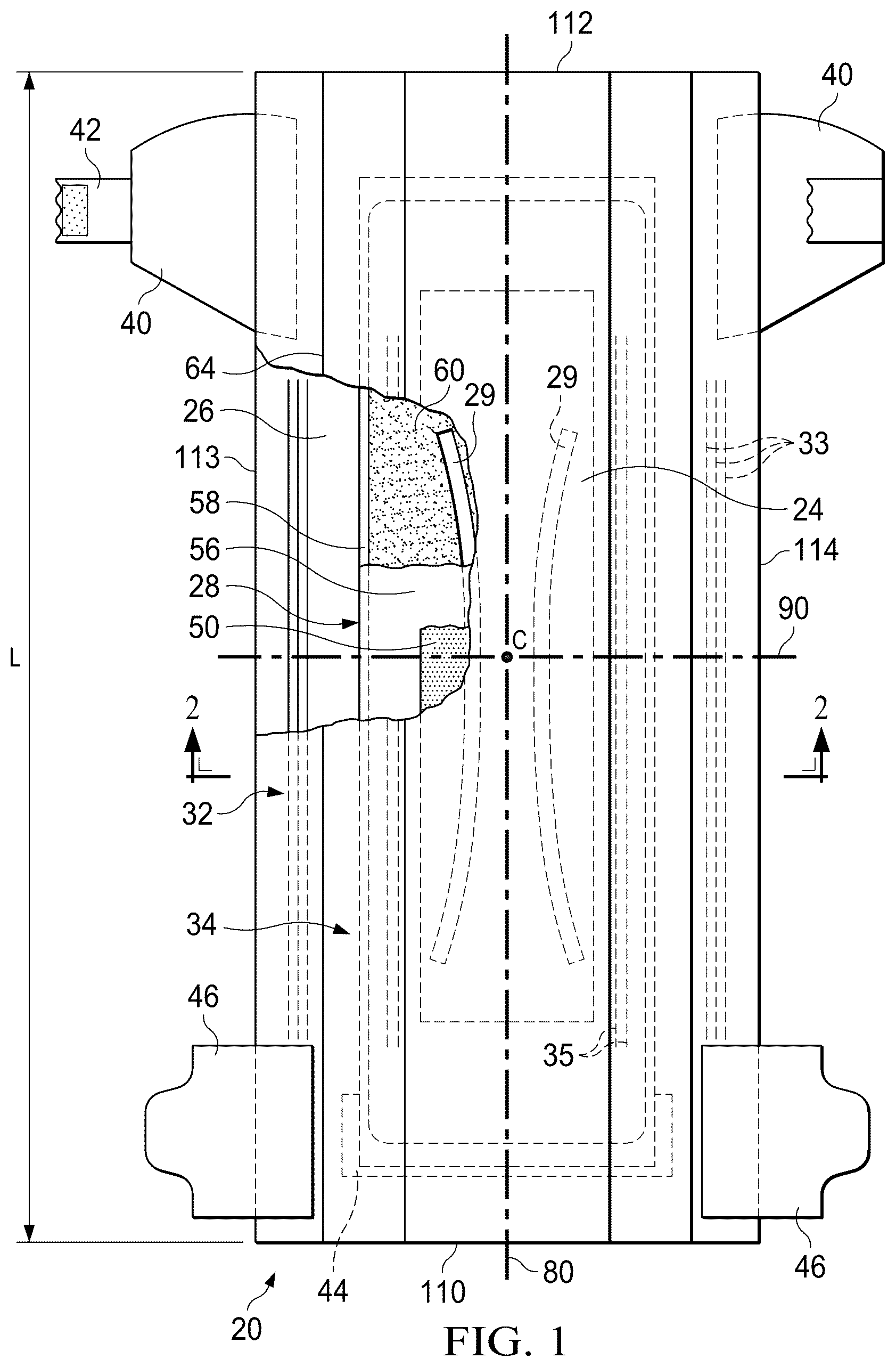 Patent US12616619 Figure 1 – Nonwoven and absorbent articles containing the same