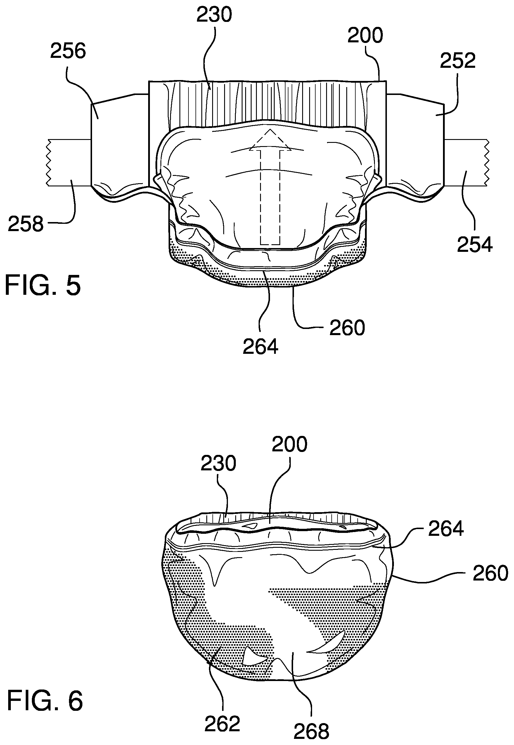Patent US12616620 Figure 4 – Diaper with integrated disposal system